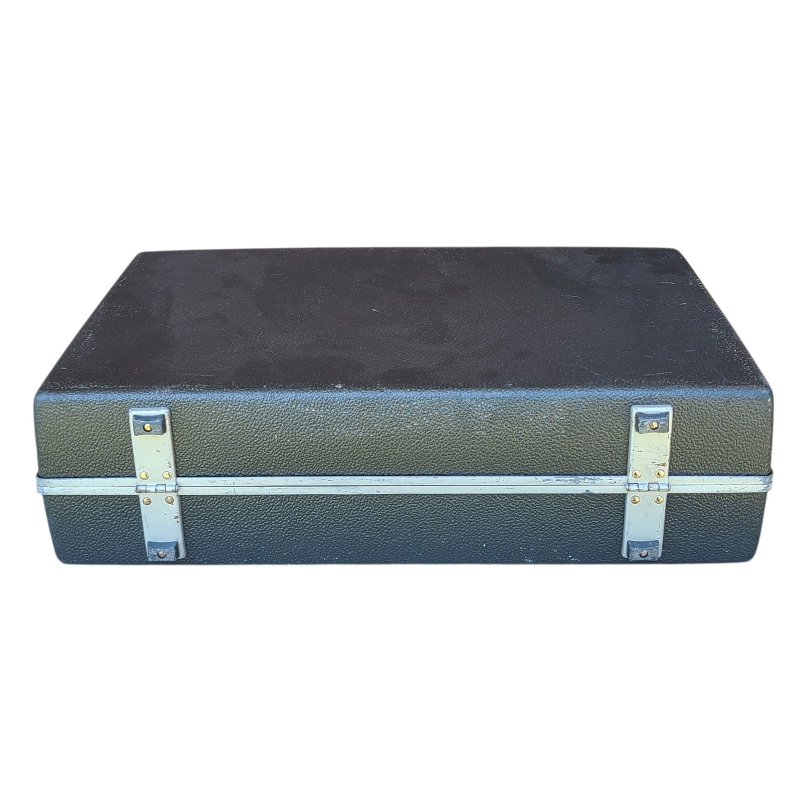 Vintage Samsonite | Charcoal Gray Hard Shell Briefcase | Attache Case | 18×12.25