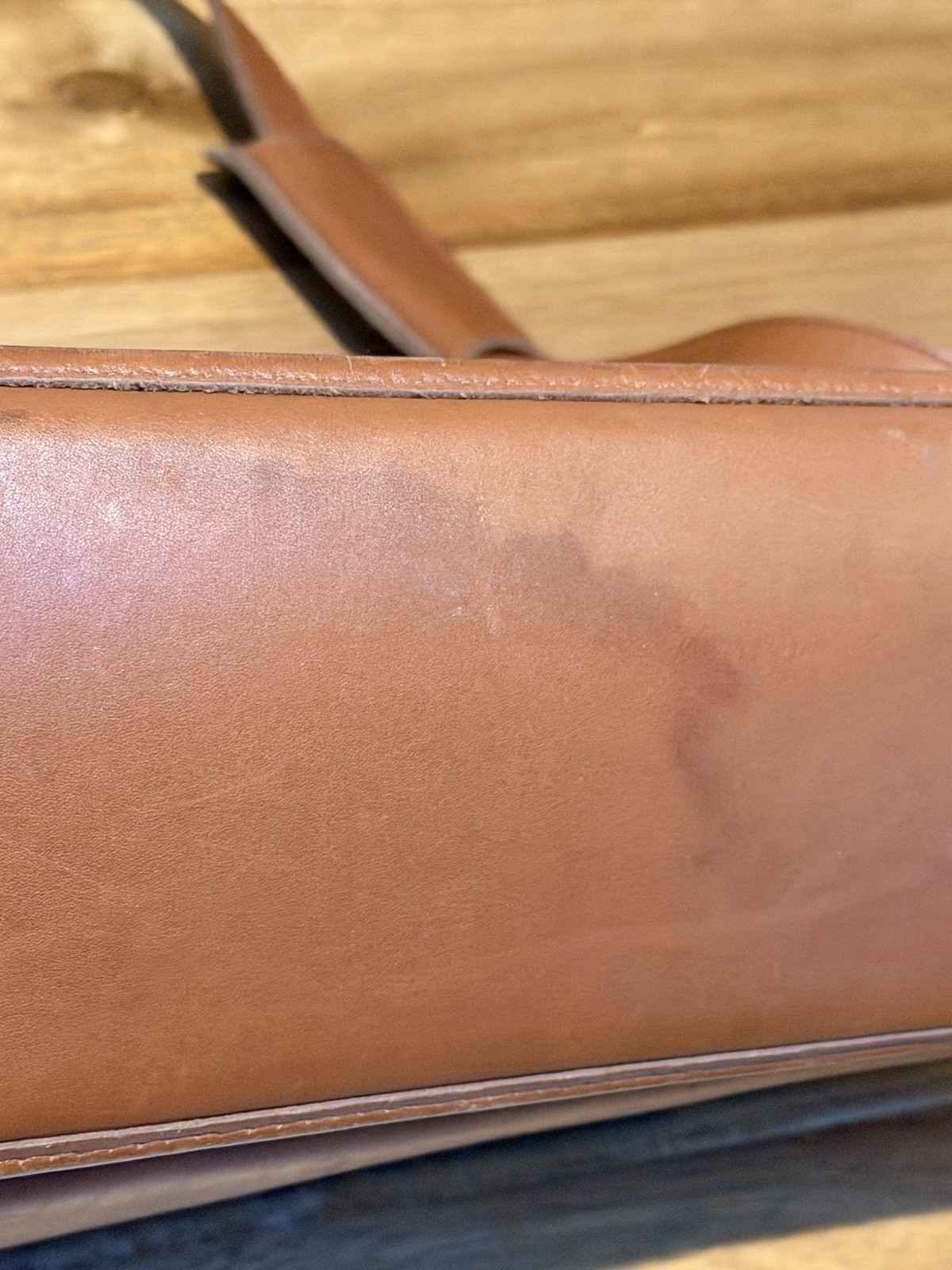 Coach Beekman Briefcase Large British Tan Vintage Leather Bag 5266 USA