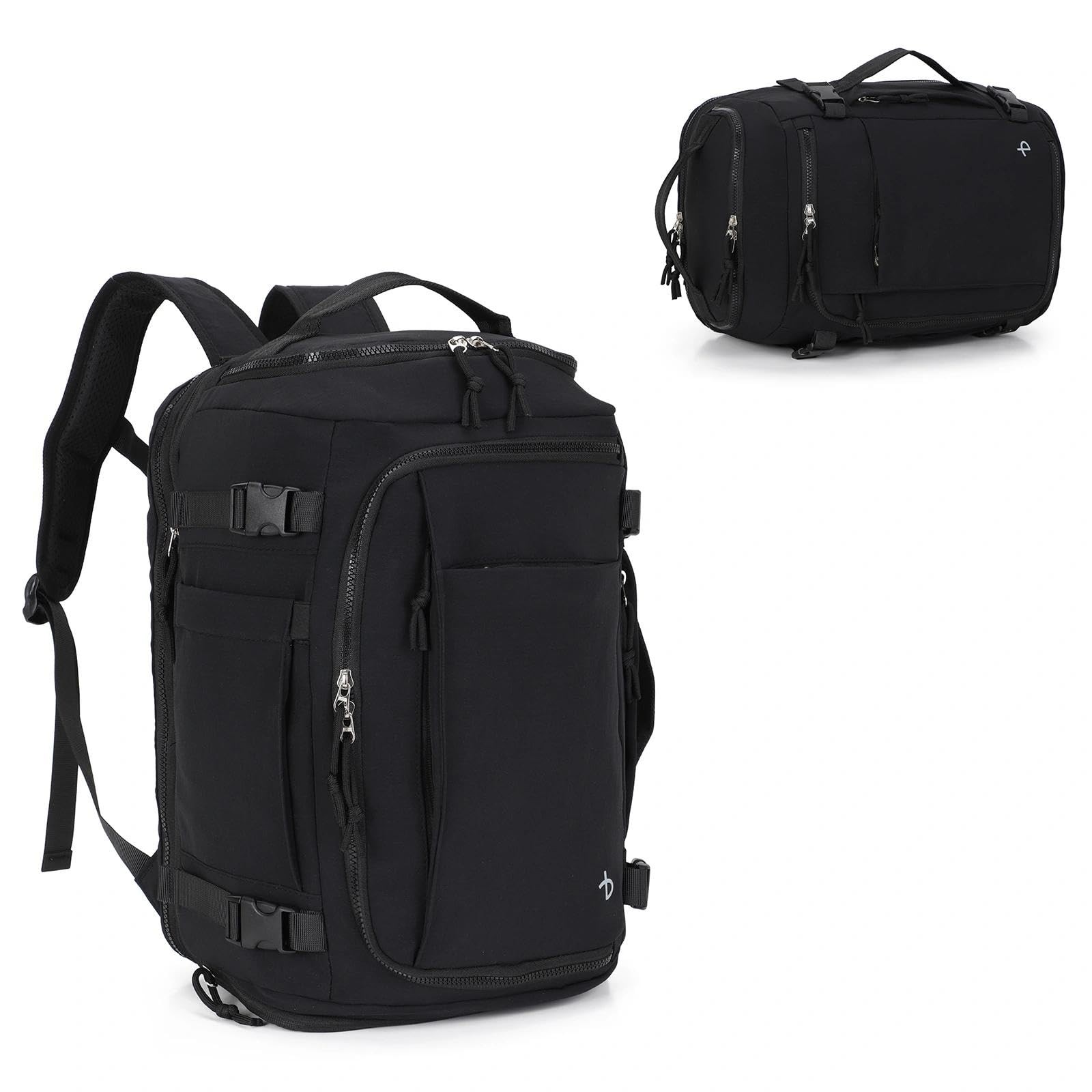 Travel Duffle Backpack, 12-Pockets Flight Approved Backpack 28L