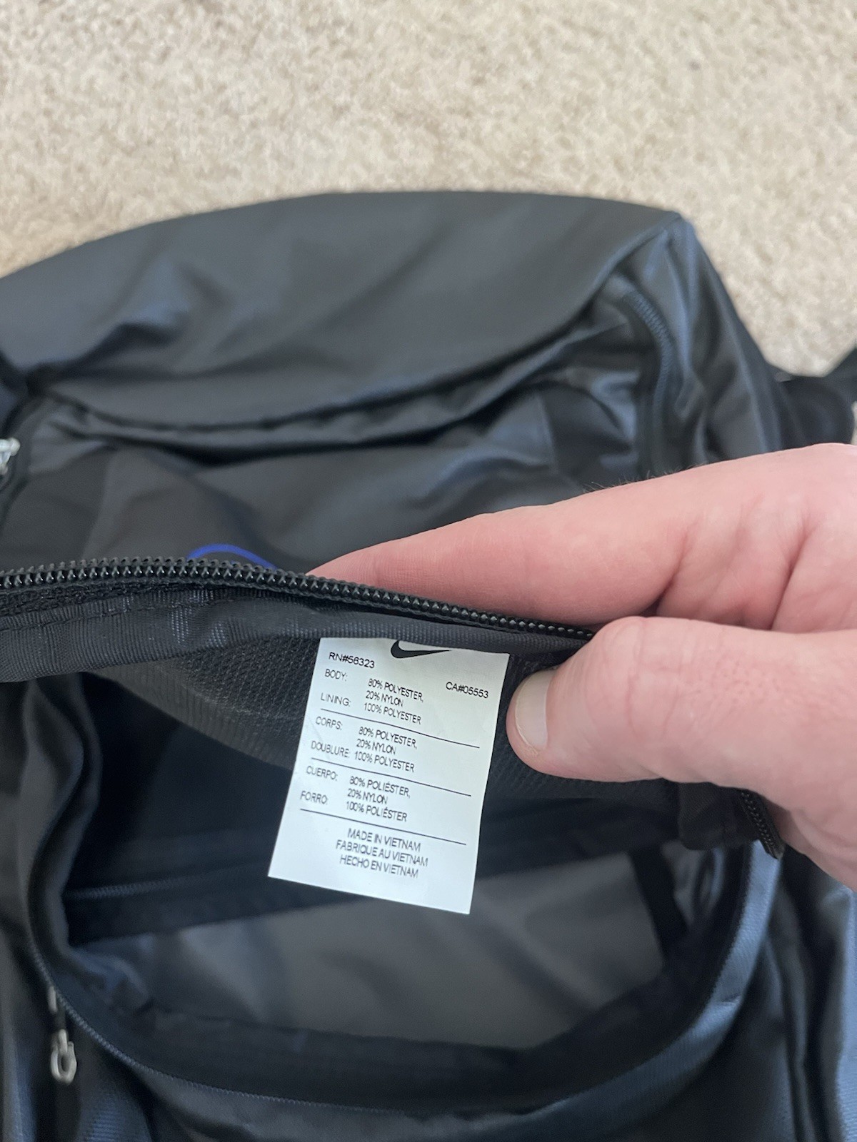 NEW Nike Backpack Book Bag Black Deep Eddy Vodka Promo
