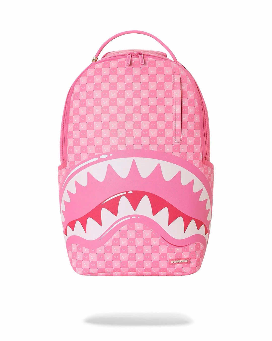 SPRAYGROUND LIMITED EDITION BACKPACK PINK NEW CHECK FACES SHINOBI SHARKS NEW TAG