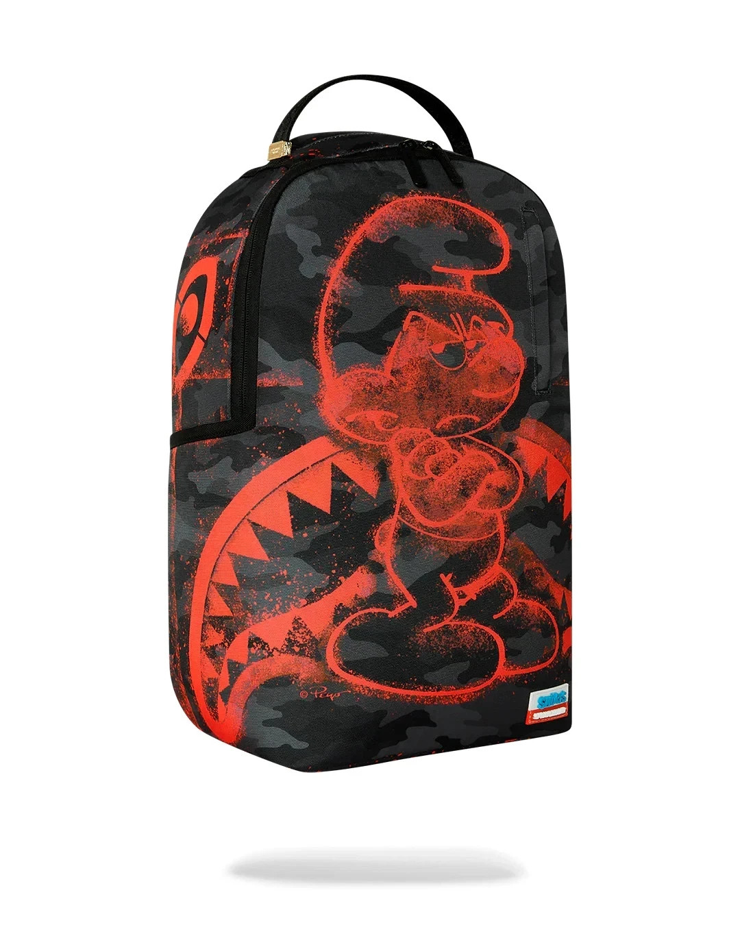 SPRAYGROUND LIMITED EDITION BACKPACK SMURFS RED STENCIL CAMO ATTITUDE