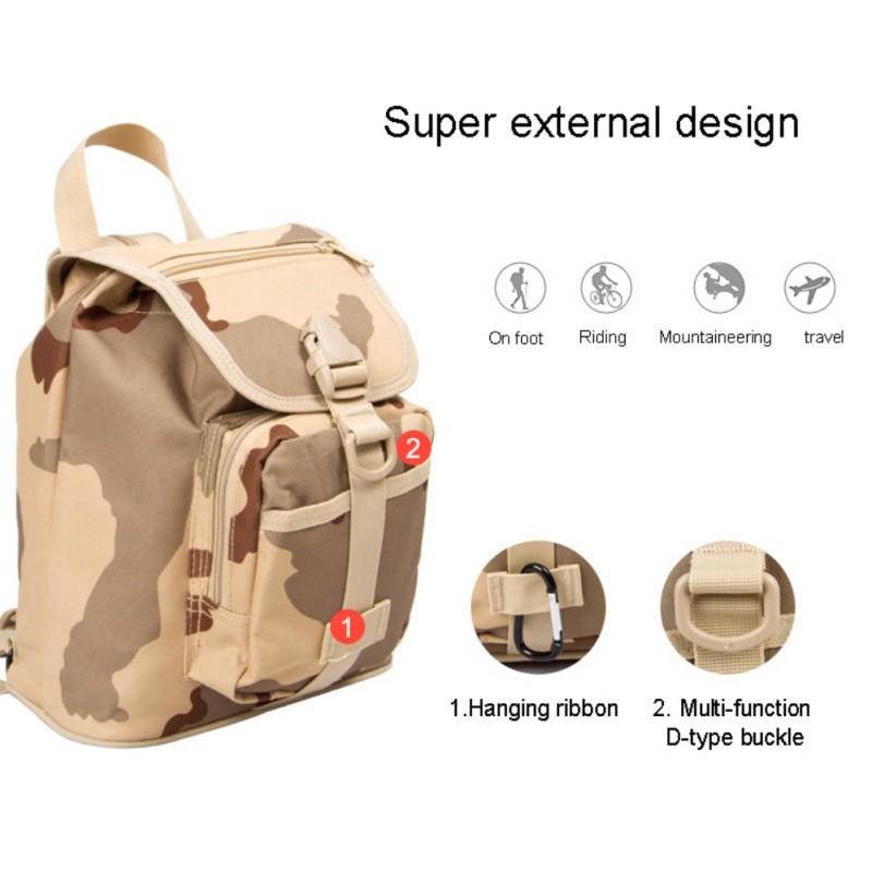 Tactical Backpack Mini Military Rucksack Water Resistant Backpack for Men Woman