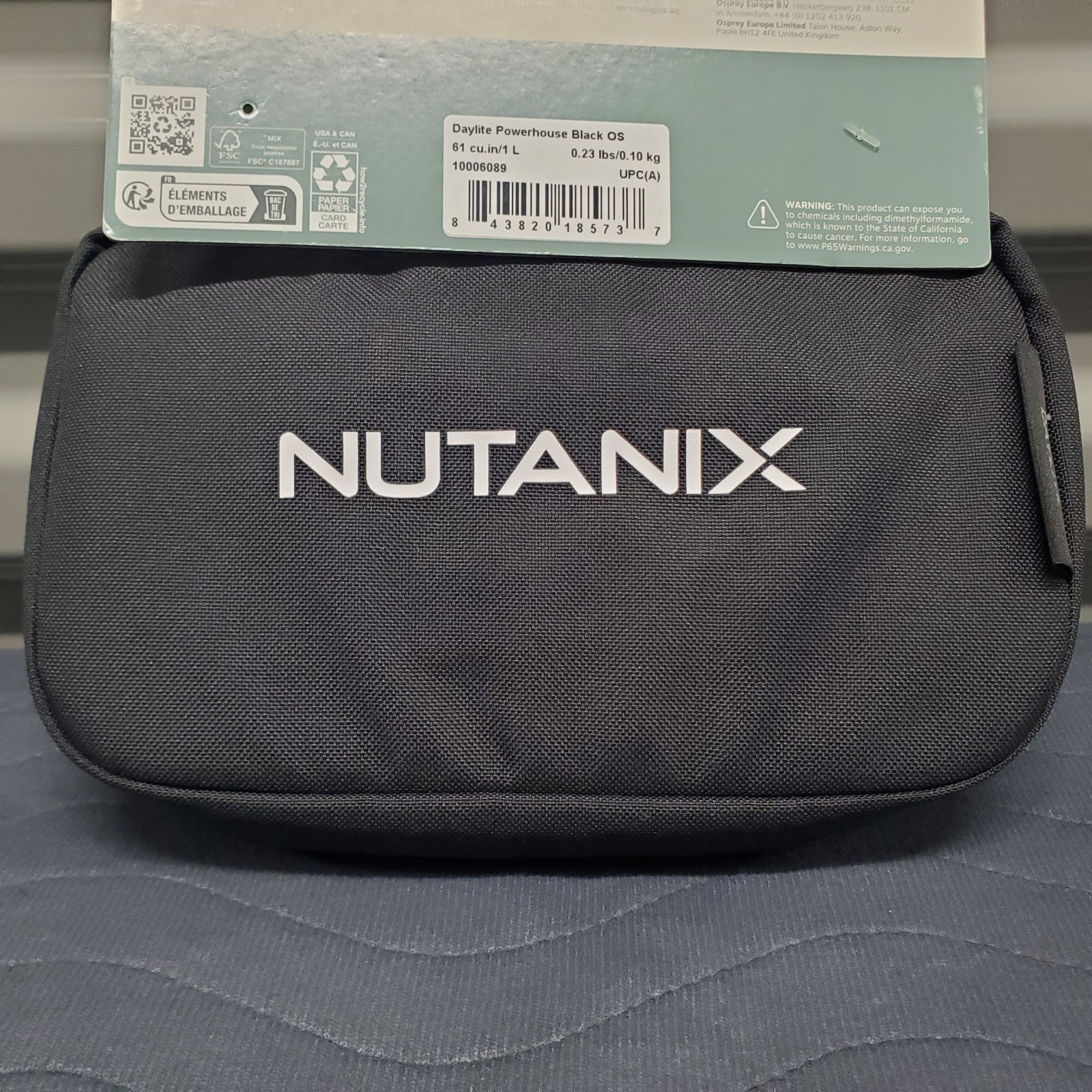 Osprey Daylite Powerhouse Tech Organizer Pouch Case Black BNWT Nutanix Corporate