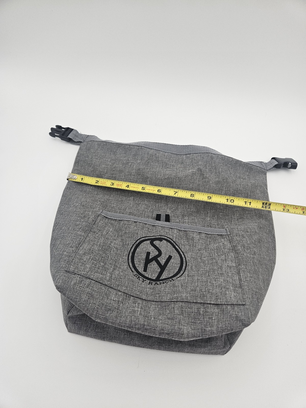 Sky Ranch Gray Lunch Bag Buckle Closure Front Pocket