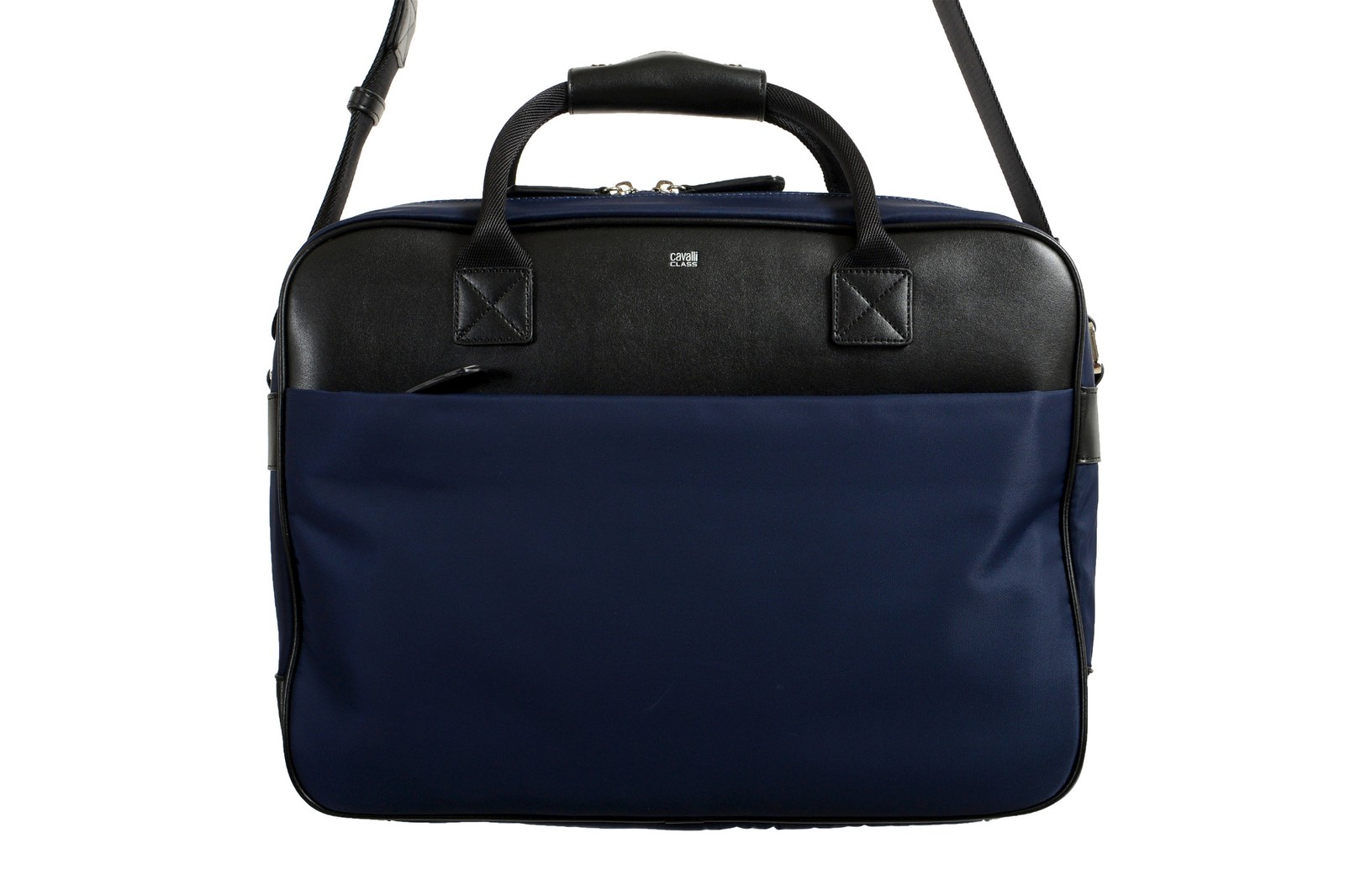 Cavalli Class Men’s “Hunter” Navy Blue Briefcase Bag
