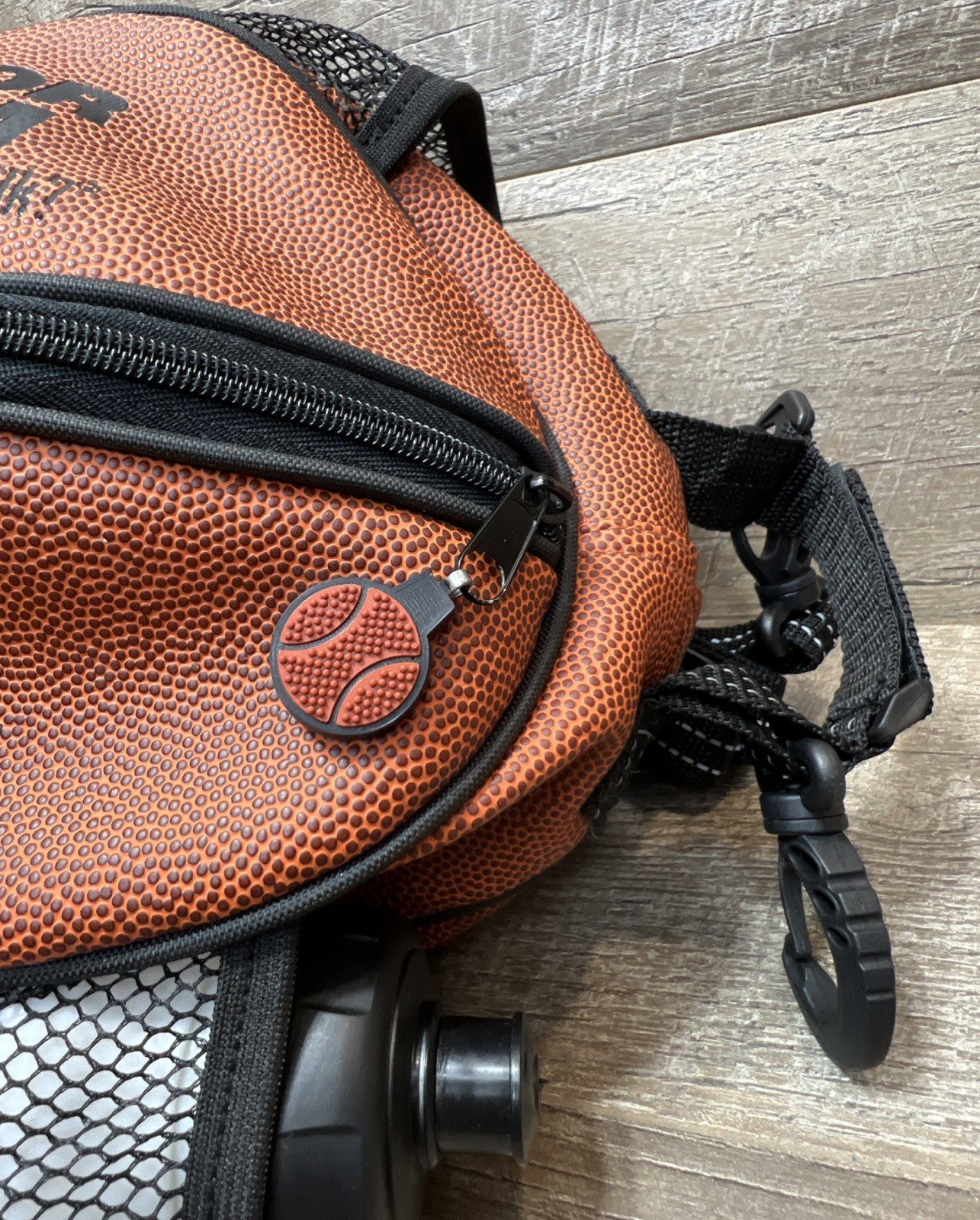 Vintage 90s NBA Leather Basketball Ball Bag All -Star Flavor Slam with Bottle