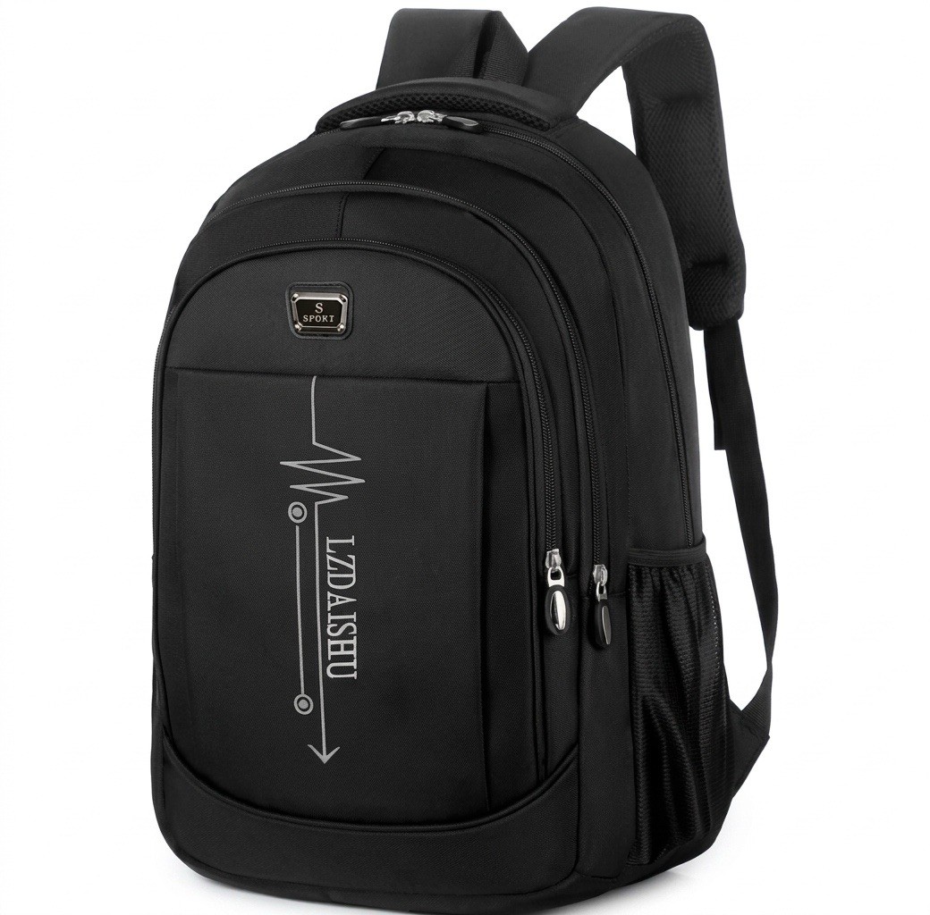 Modern Laptop Backpack Water Resistant School Travel Work Black ￼