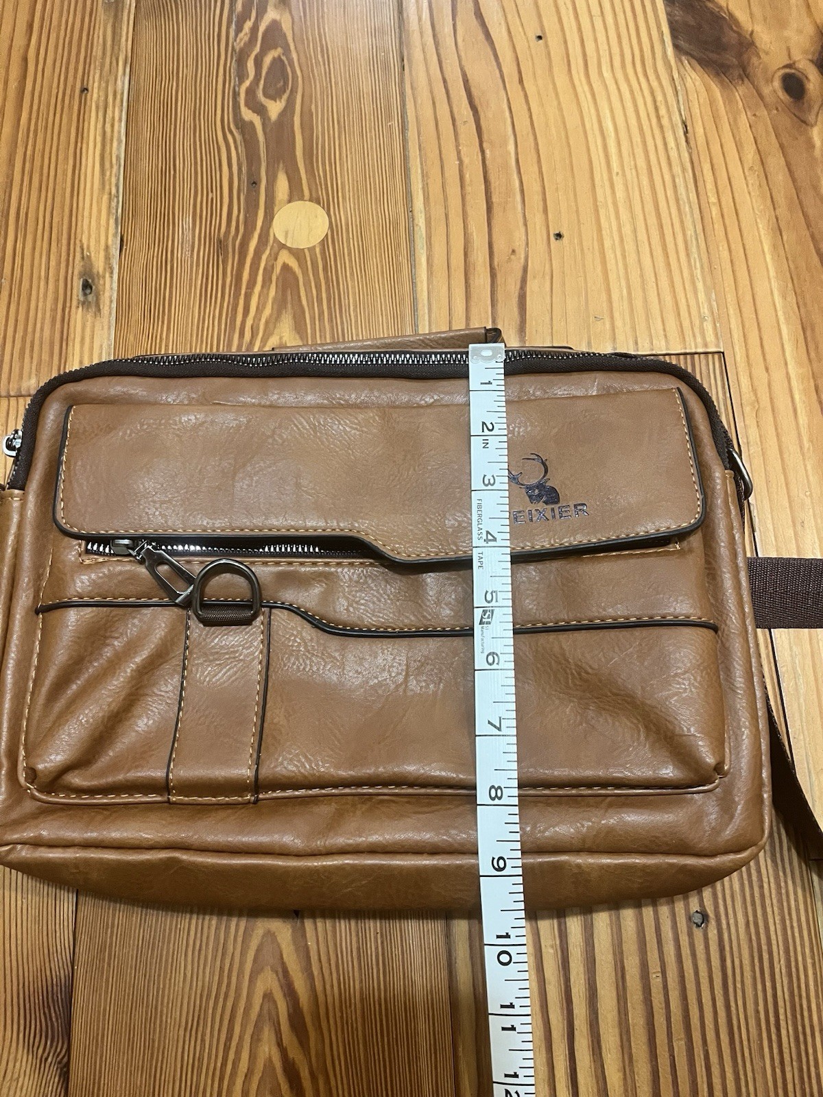 WEIXIER Shoulder Bag Messenger Business Satchel Travel Bag Handbag Brown Leather