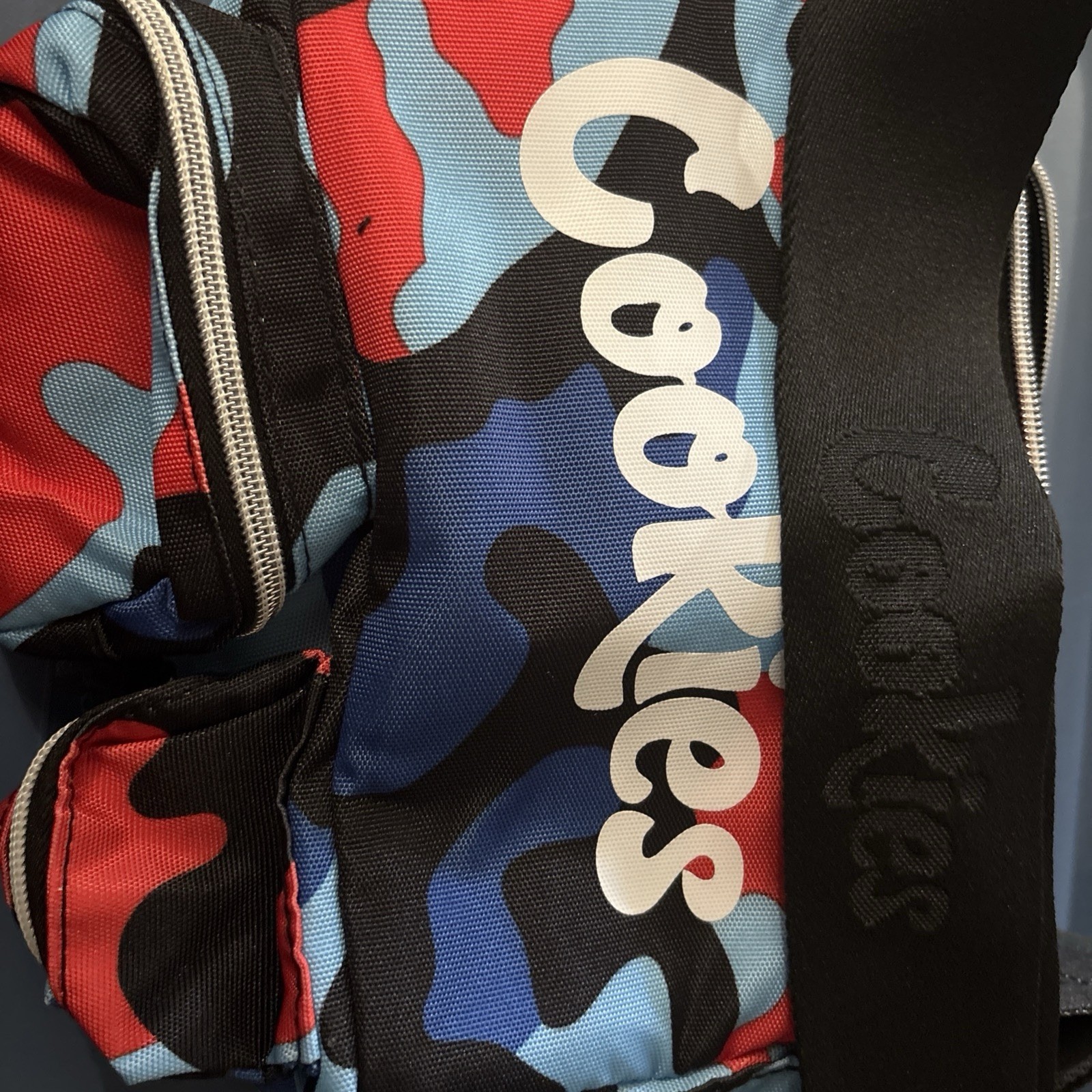 Cookies Small Proof Blue Camo Shoulder Bag NEW!!