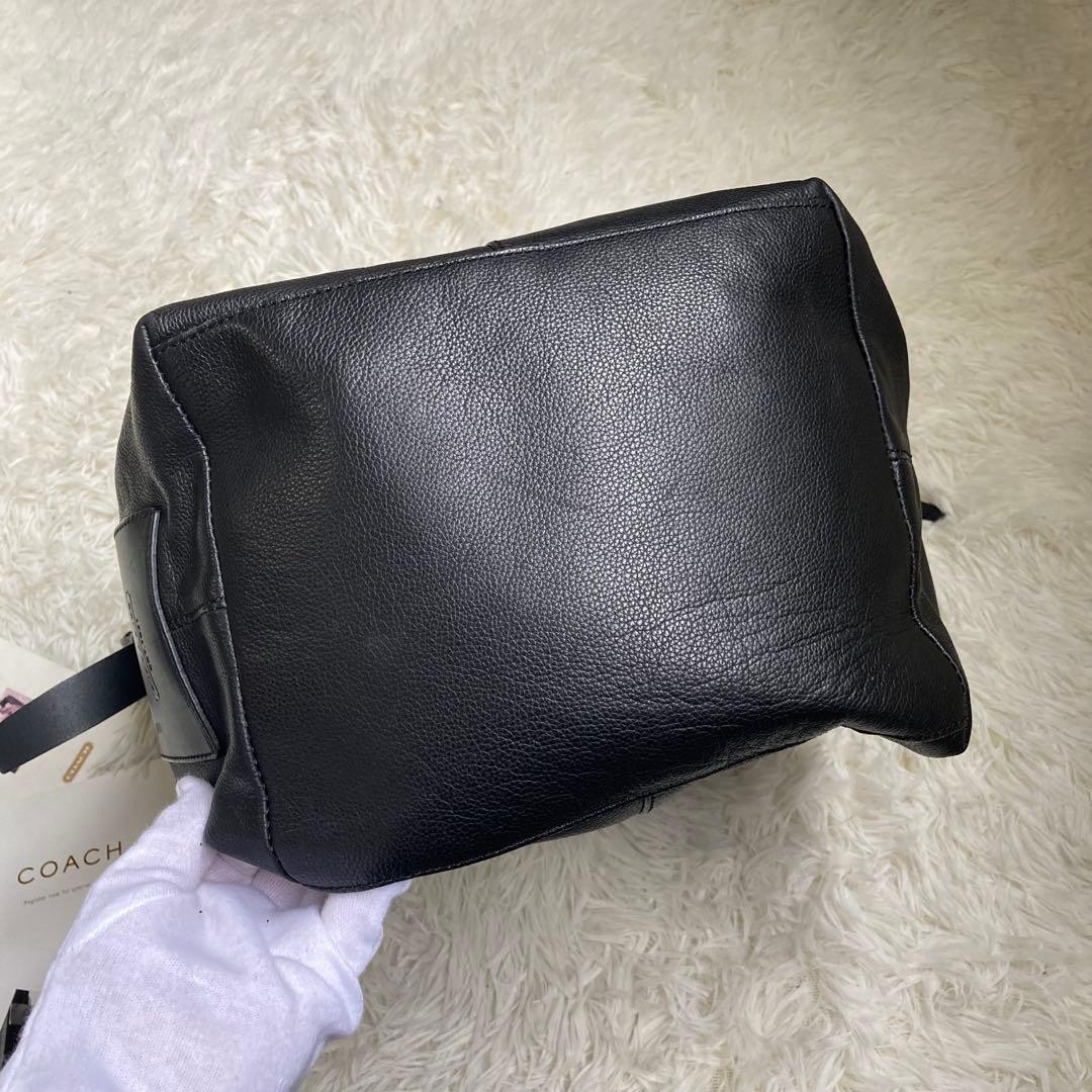 COACH Duffle Bag Large Capacity A4 PC Business Leather Black