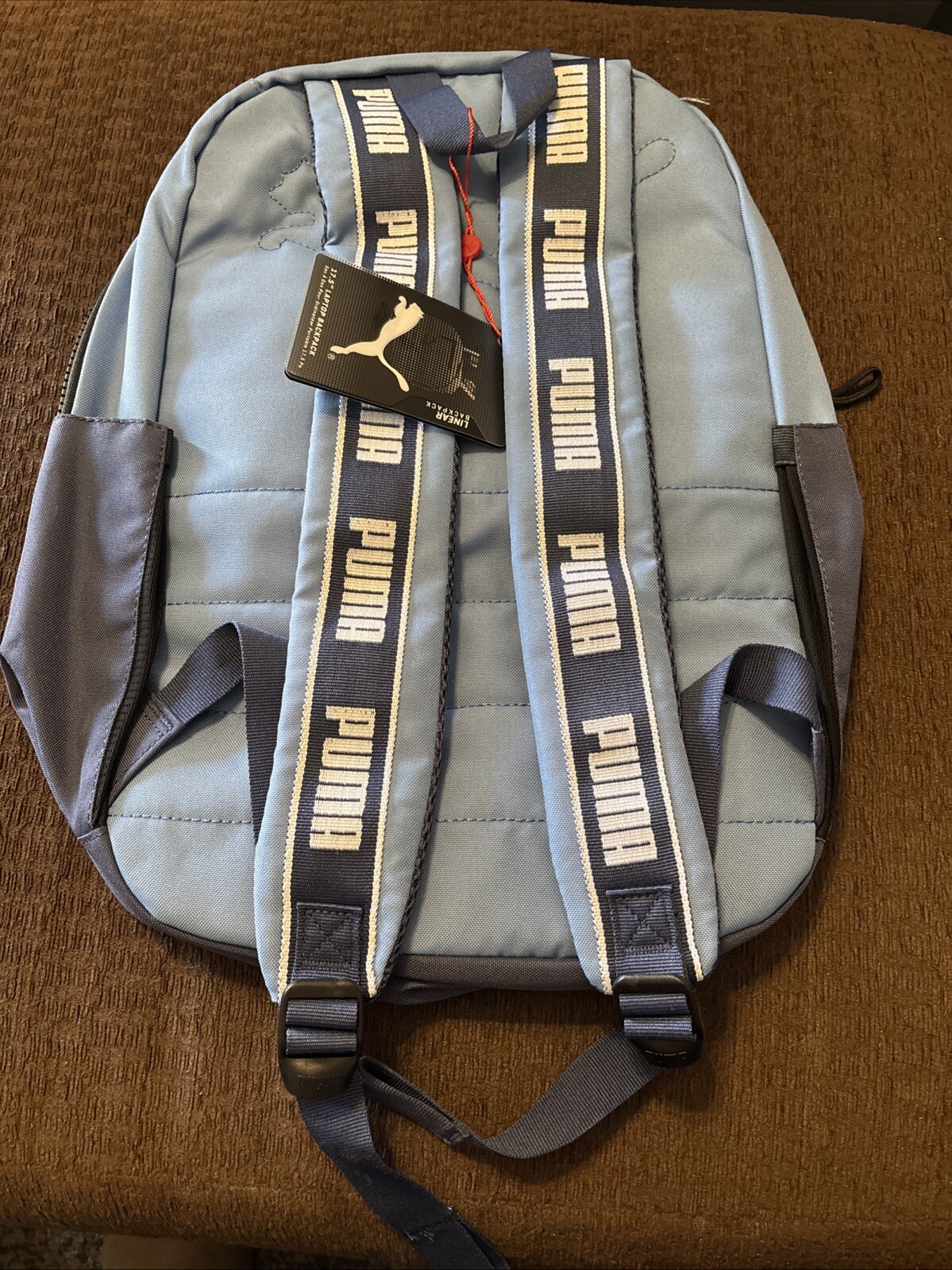 Puma The Linear Backpack 17.5” Blue New With Tags