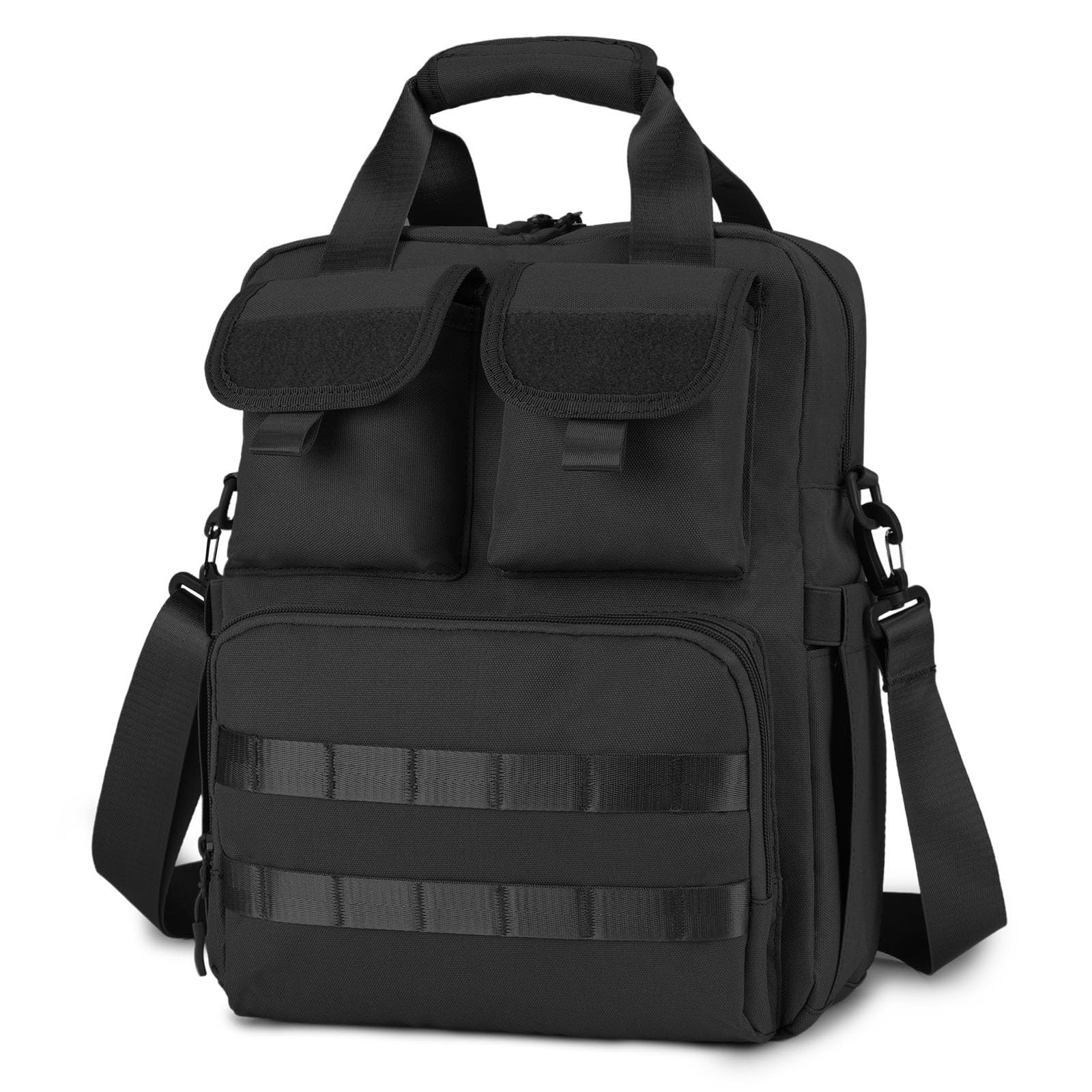 Tactical Briefcase, 12L Messenger Bag with 8 Compartments, 900D Oxford Fabric…