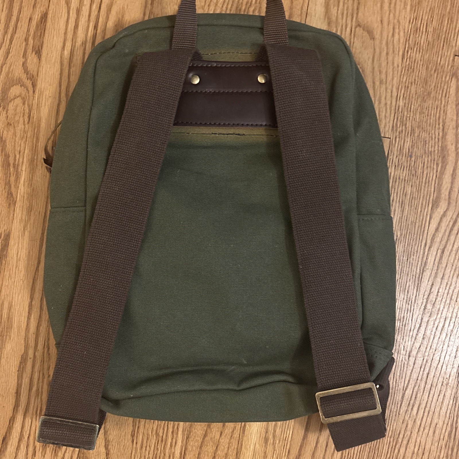 Duluth Pack Olive Green Travel Backpack Canvas Laptop Bag Daypack *read Logo
