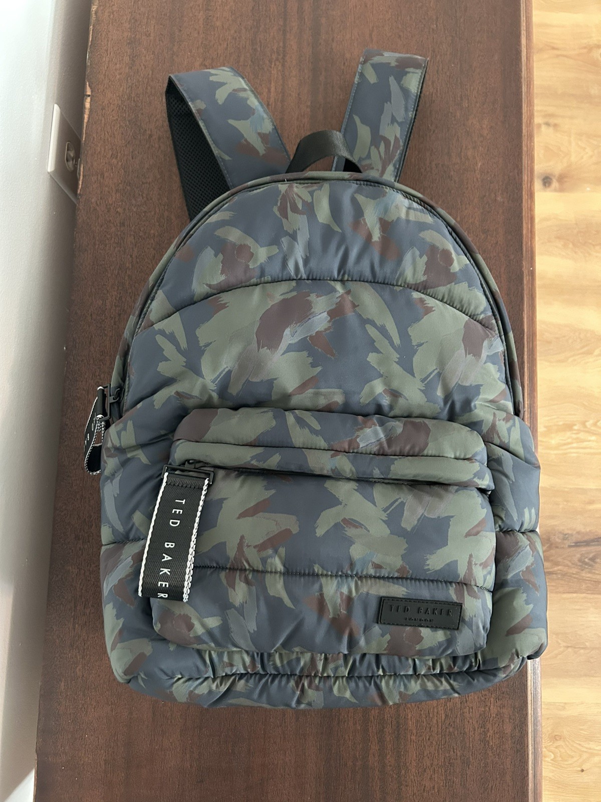 GUC Ted Baker London Men’s Infra Quilted Puffer Navy Backpack $225