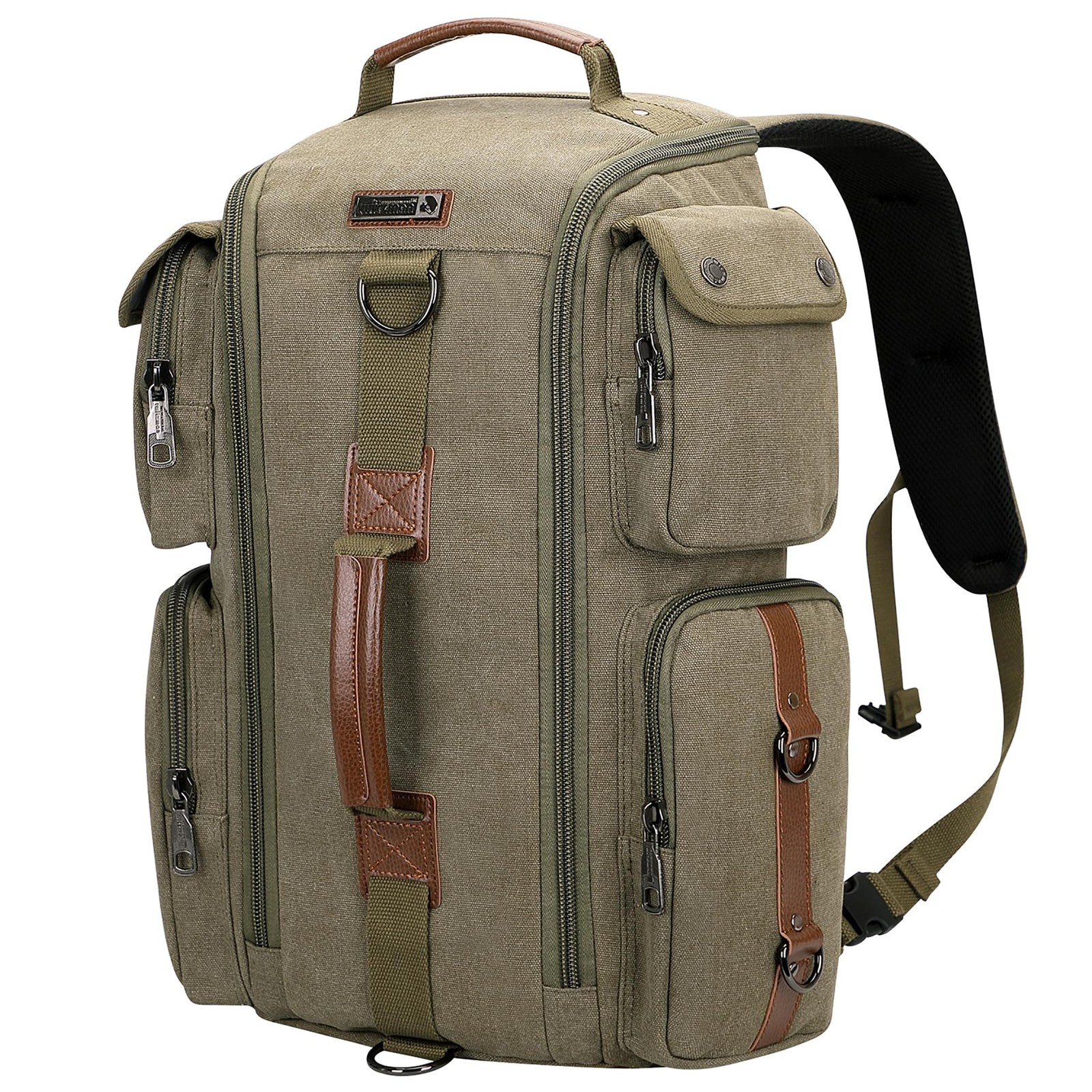 Travel Backpack for Men and Carry On Canvas Backpack Duffel Bag for Airplanes…