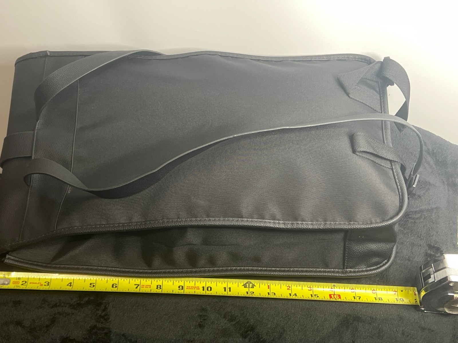 Azzaro Parfums Black Backpack Faux Leather Nylon Promo Travel Bag