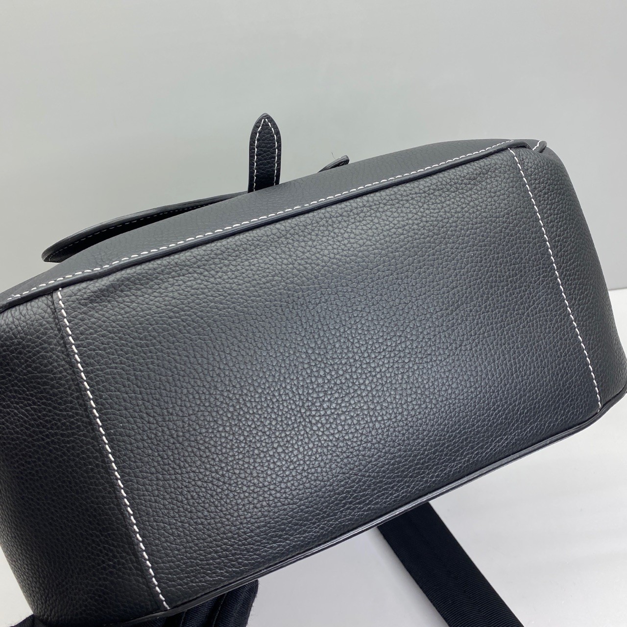 Dior Pre-Owned Authentic Gallop Black Leather Backpack 40x28x12cm