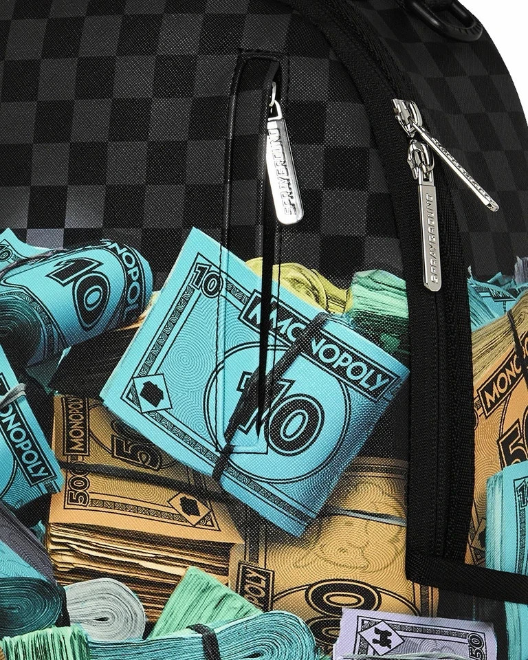 SPRAYGROUND BACKPACK MONOPOLY MONEY STACKS B8782 NEW IN BAG WITH TAGS