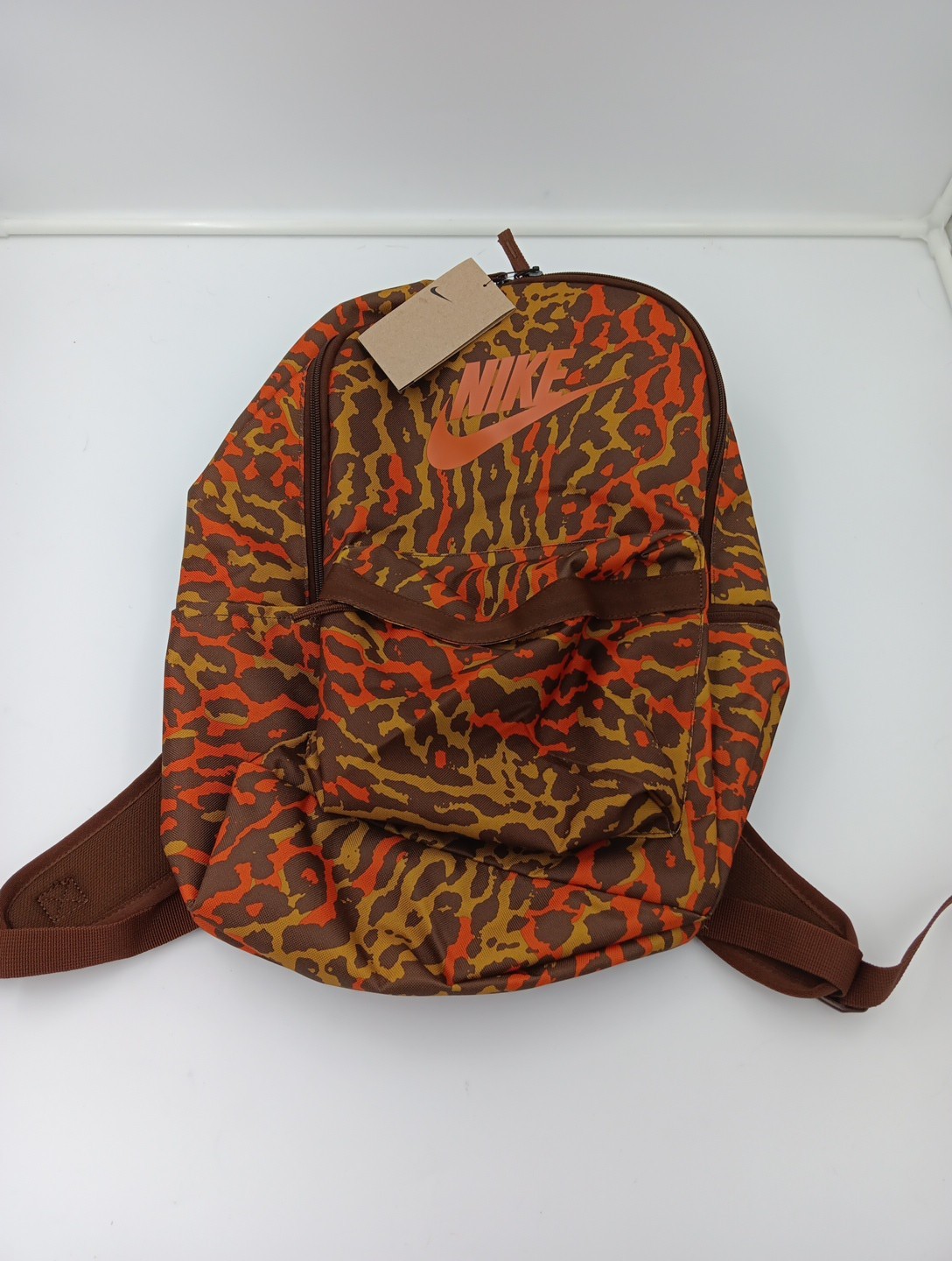 Nike Heritage Caminal Backpack 25L Cacao Wow Animal Print FB2839-259