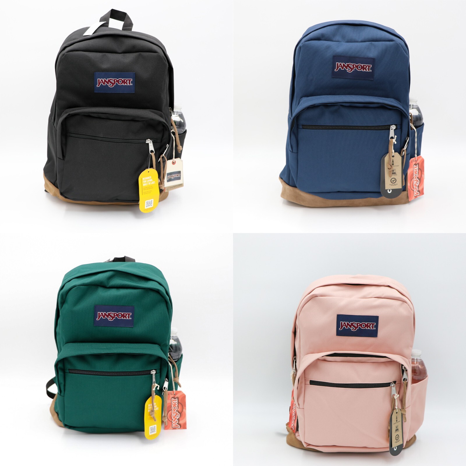 Jansport “Right Pack” Backpack Suede School Book Bag Laptop Original Authentic