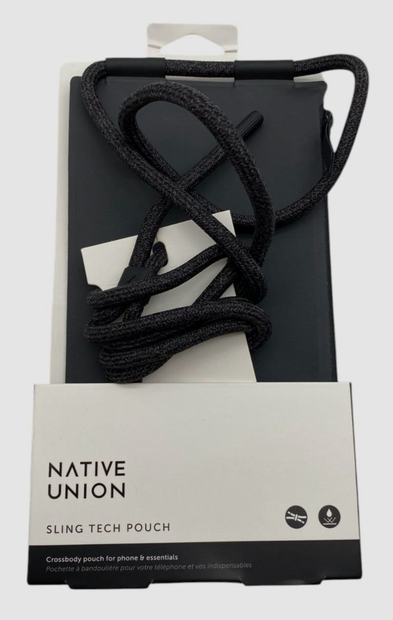 Native Union Gray Sling Tech Adjustable Water-Repellent Crossbody Pouch