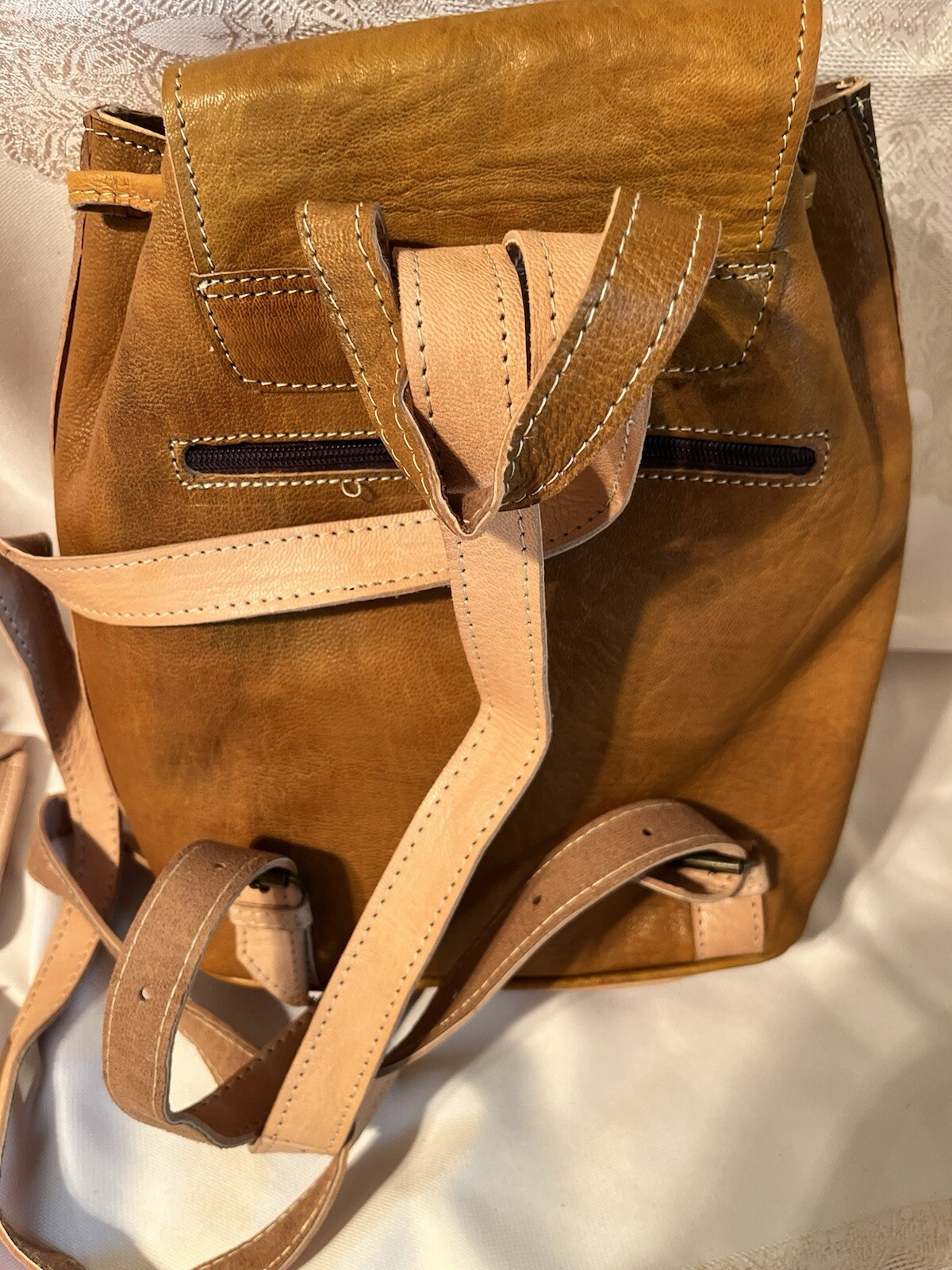 Backpack Genuine Leather – Handmade in Morocco – Large 24″x20″