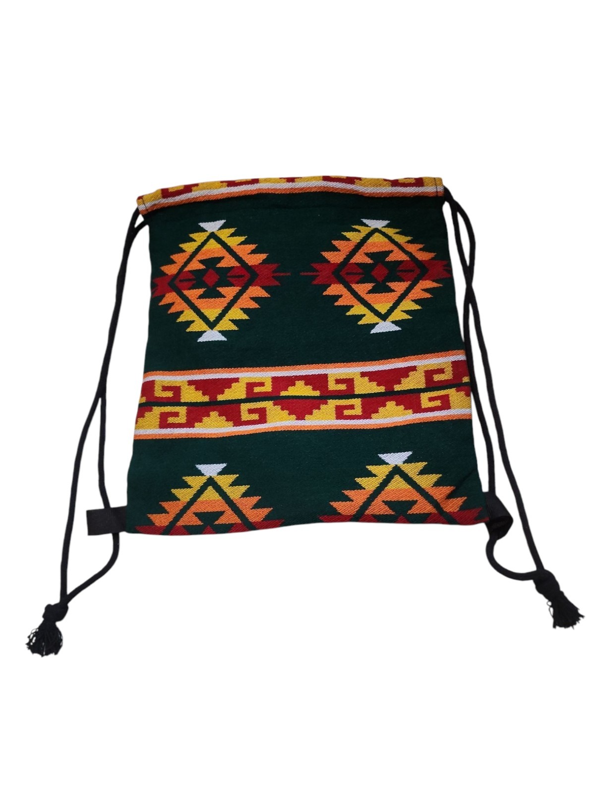Drawstring Sack Pack Southwest Style Cotton Travel Backpack Foldable USA SELLER
