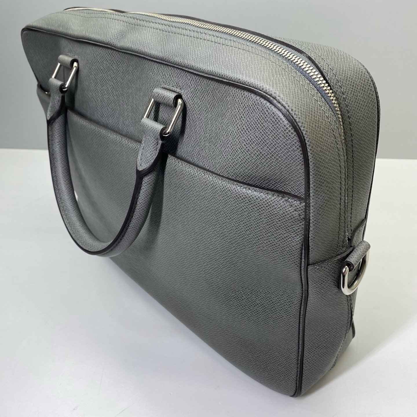 Louis Vuitton Pre-Owned Authentic Briefcase Grey 39x28x9cm Cowhide