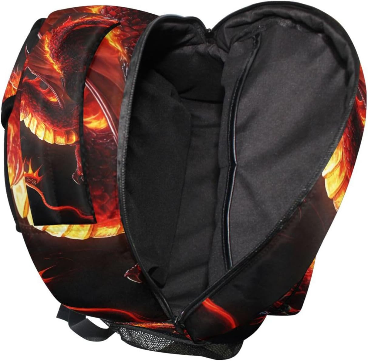 Fire Dragon Kid’S Shool Backpack for Girls Boys,Laptop Travel Backpack,16.9″ H