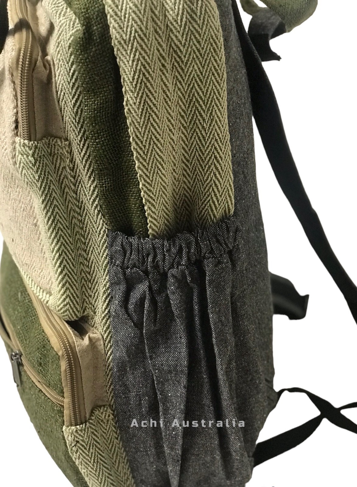 Gheri Hemp/ Cotton backpack with handle ( New Arrival)