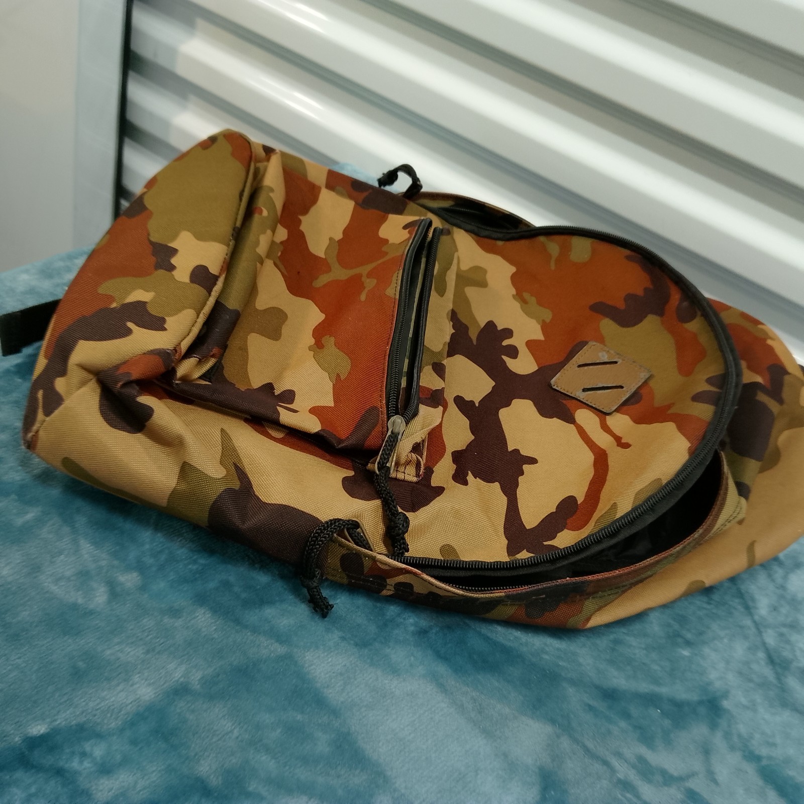 Obey Backpack School Travel Commute Bag Canvas Adult Medium Size Camouflage