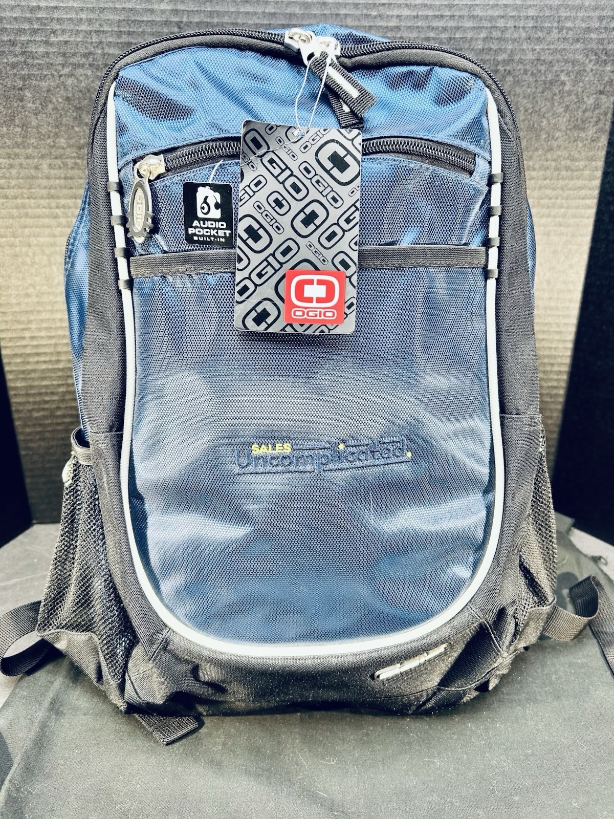 OGIO 711140 Metro Backpack Indigo Blue “Sales Uncomplicated” Logo NWT