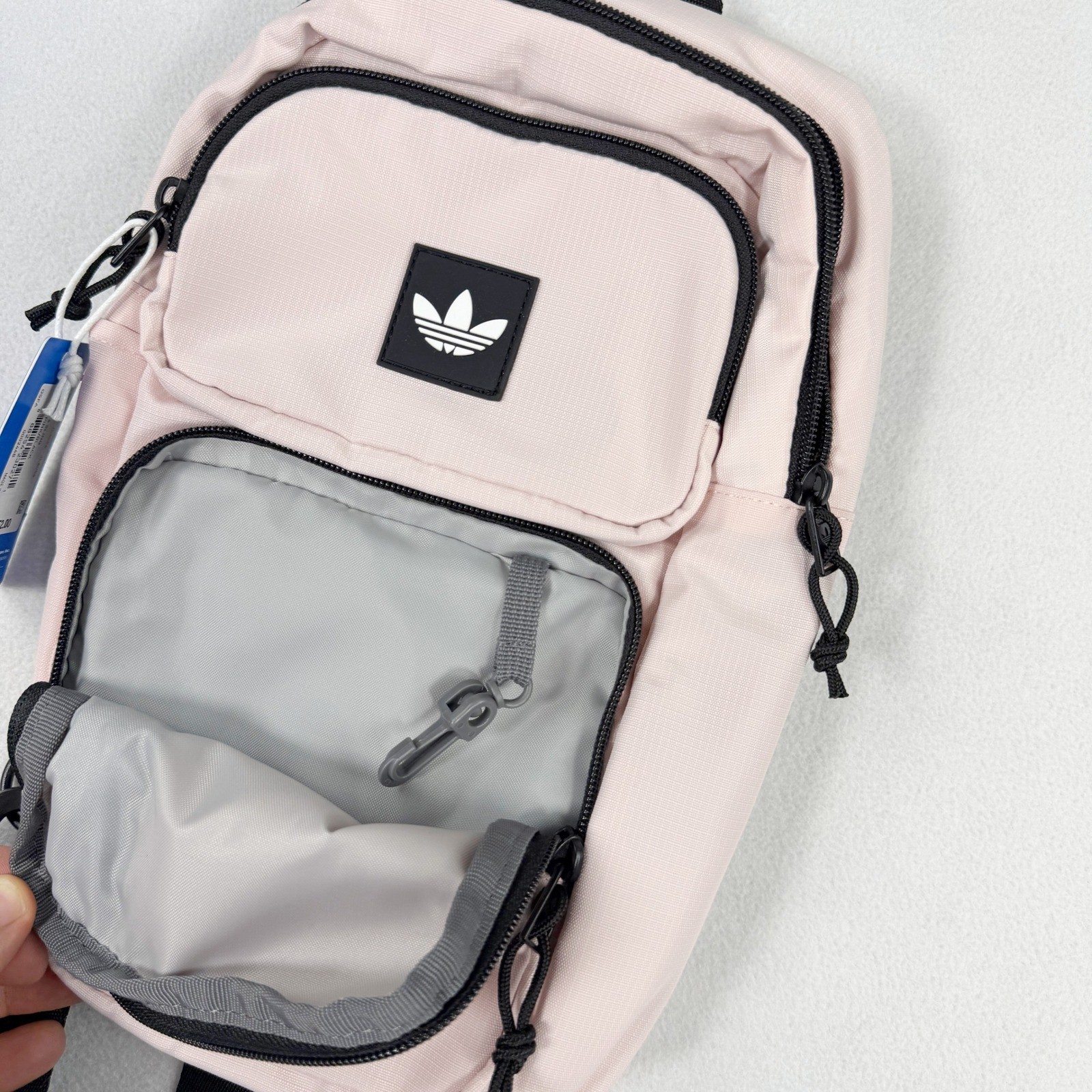 Adidas Utility 4 Sling Crossbody Bag Size Sandy Pink / Black NEW