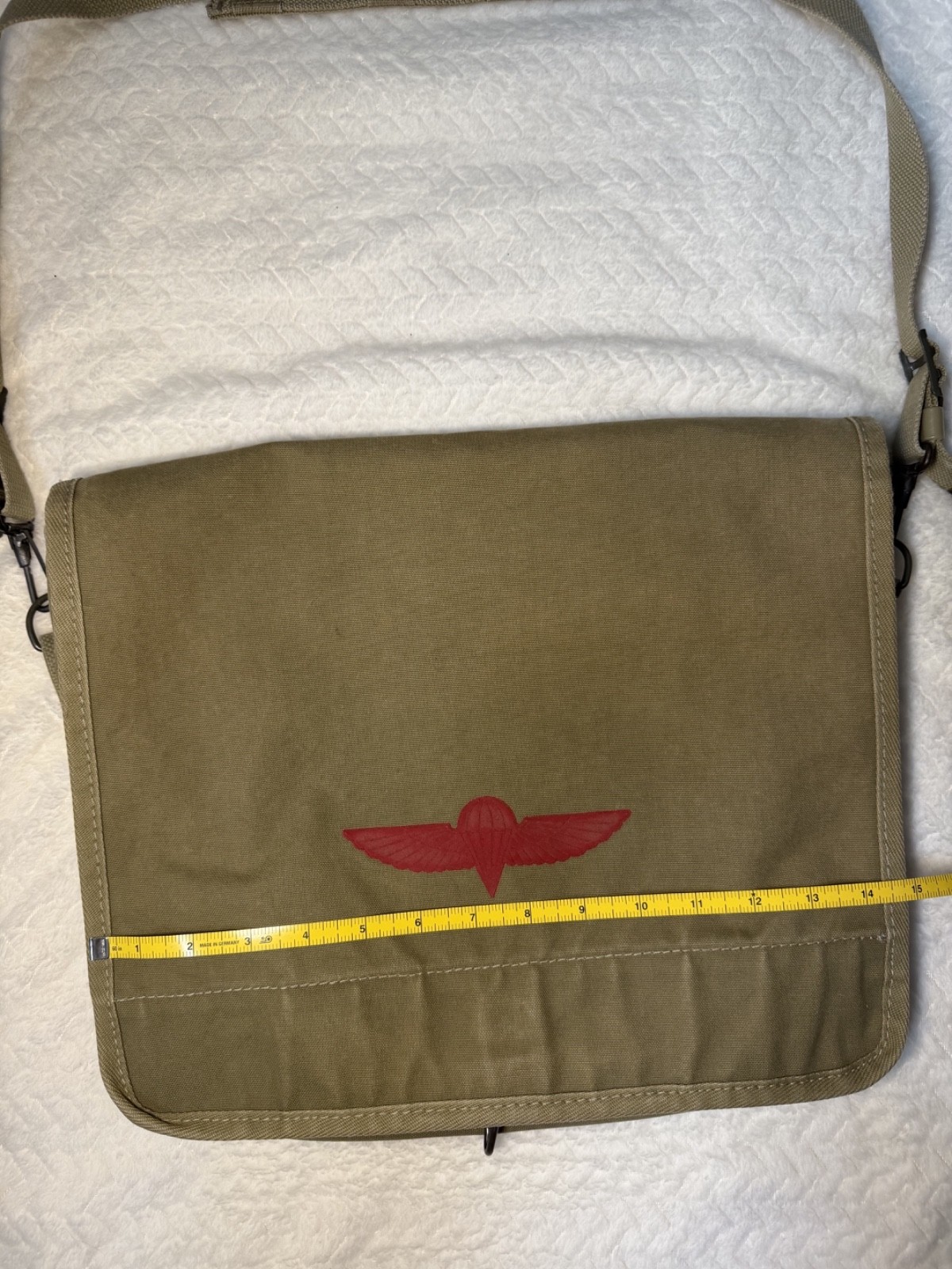 Banana Republic Vintage Khaki Messenger Bag 1980’s Safari Travel – 100% Cotton