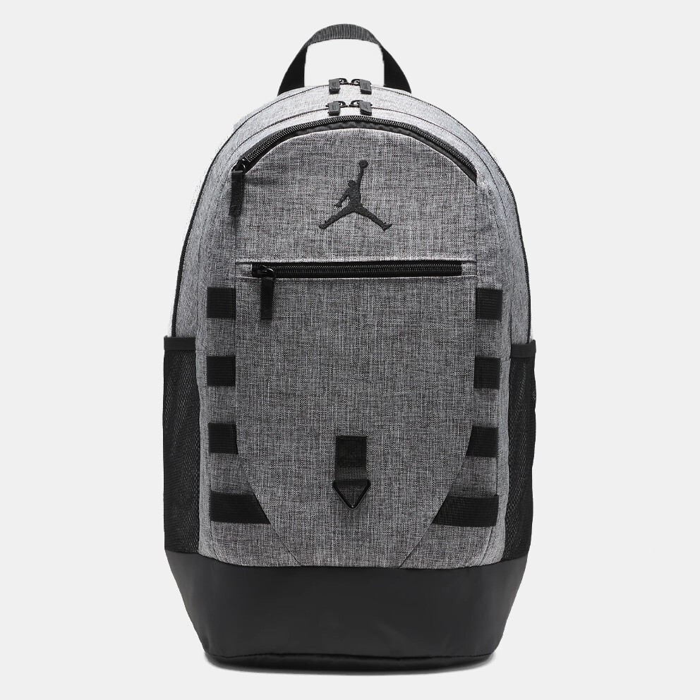 NIKE JORDAN JAM ZONE BACKPACK LAPTOP SCHOOL GYM BAG CARBON HEATHER GREY/BLACK