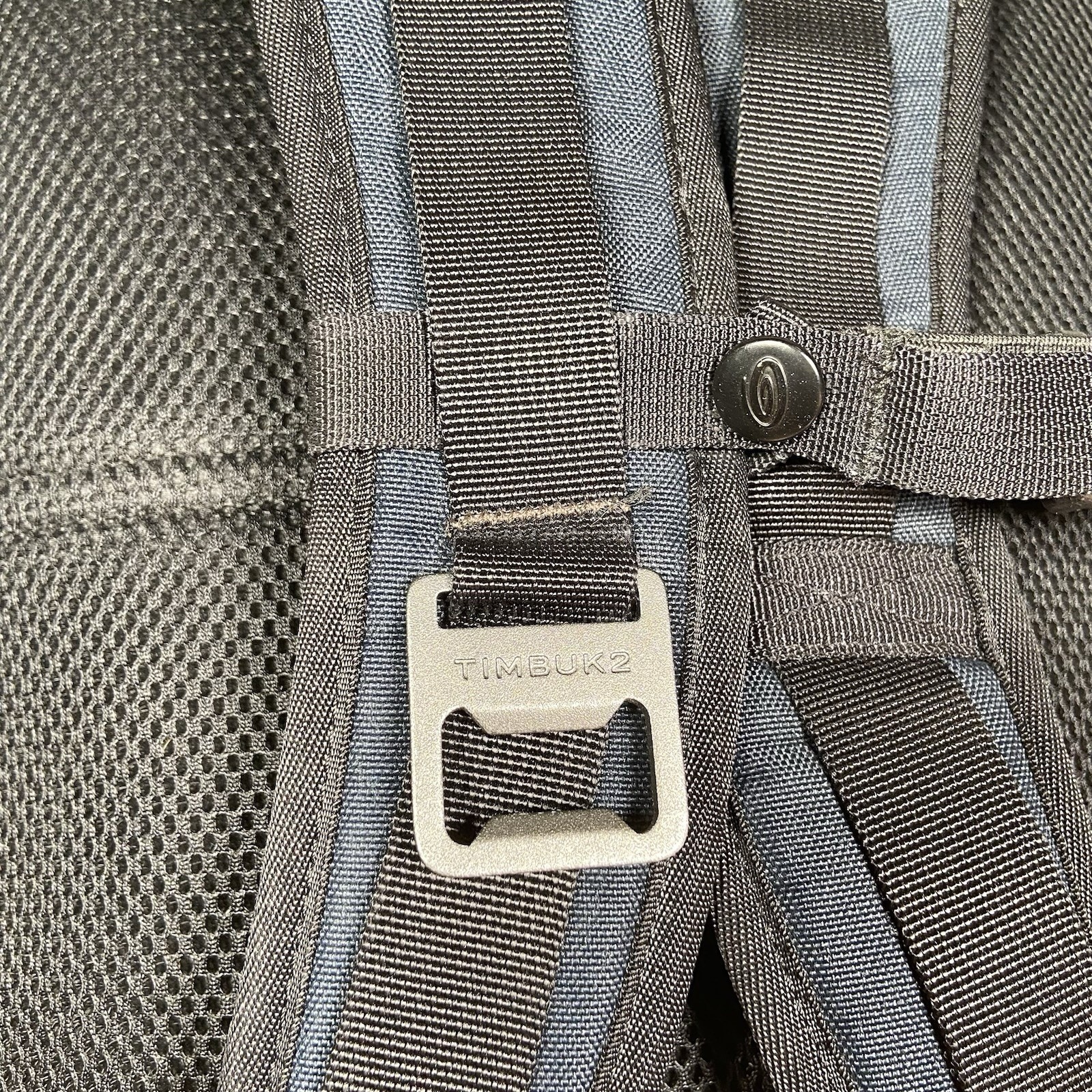 Timbuk2 Rogue Backpack Navy Gray Roll Top Commuter Laptop Travel Bag
