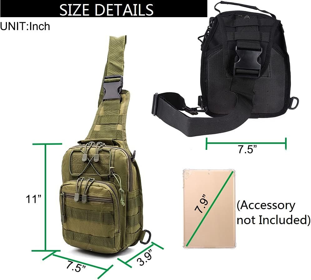 Waterproof Tactical Sling Bag – Military EDC Crossbody Pack
