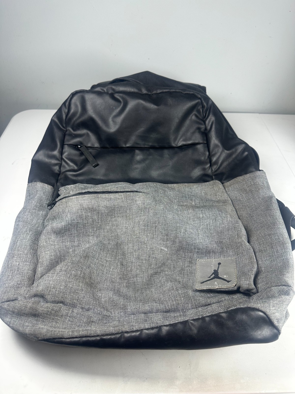 Nike Air Jordan Jumpman Backpack Large Black Gray School Laptop Travel Bag