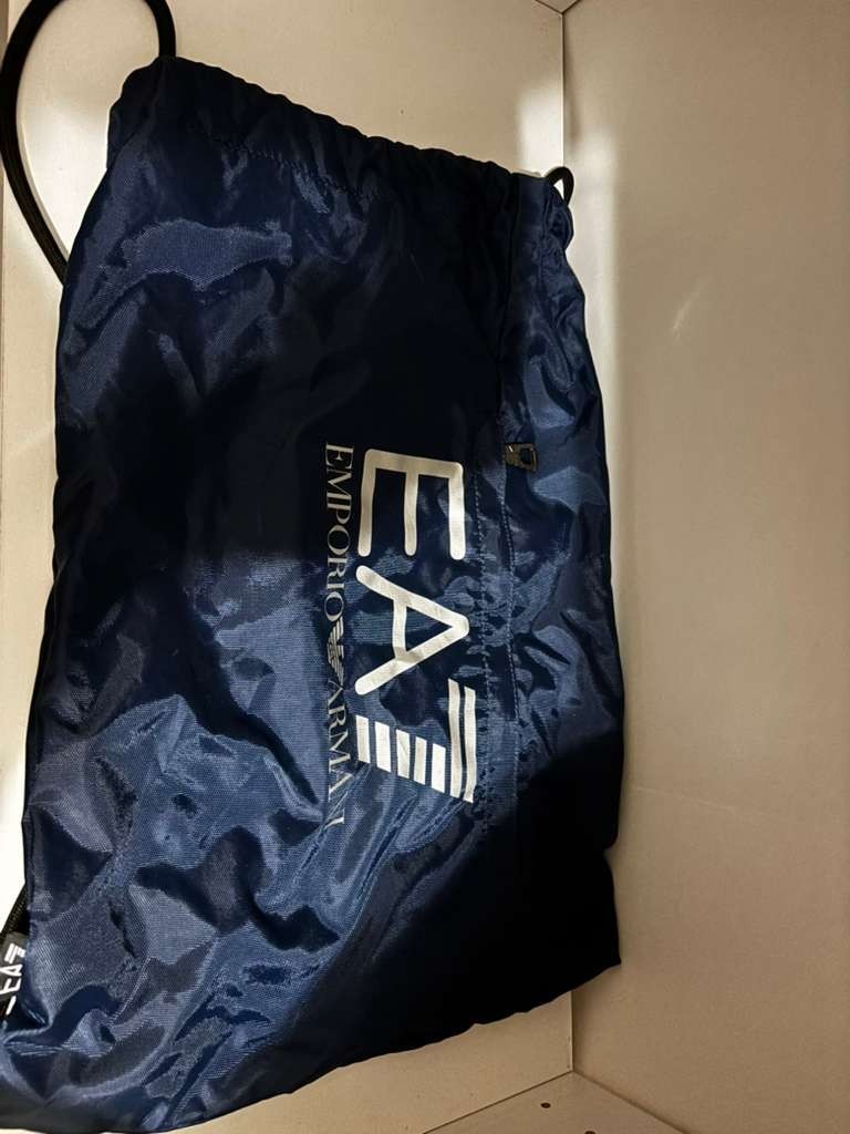 EA7 Emporio Armani Drawstring Backpack – Navy Blue
