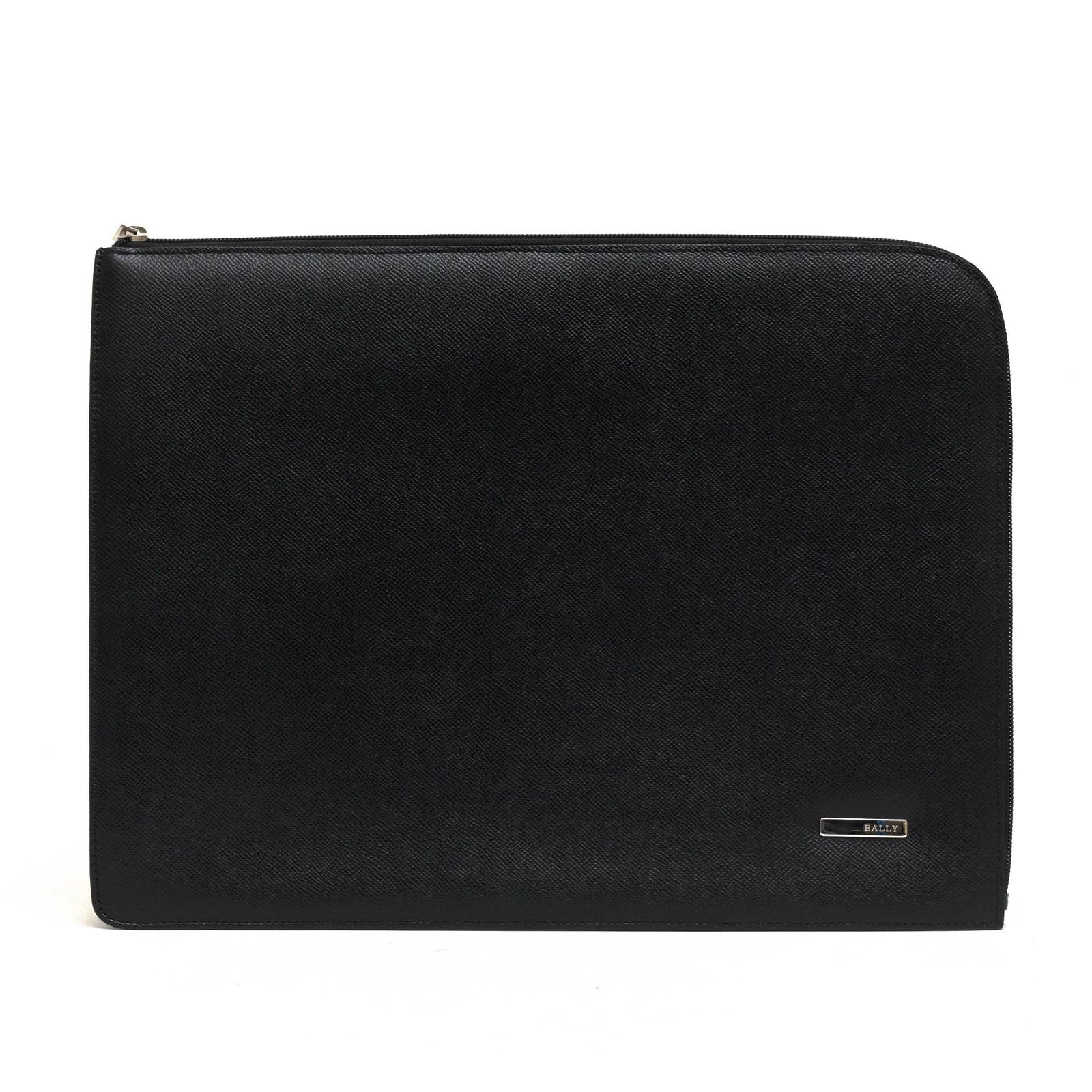 BALLY Second Bag Clutch Bag Genuine Leather Black Nascolo Document Case 40×30cm