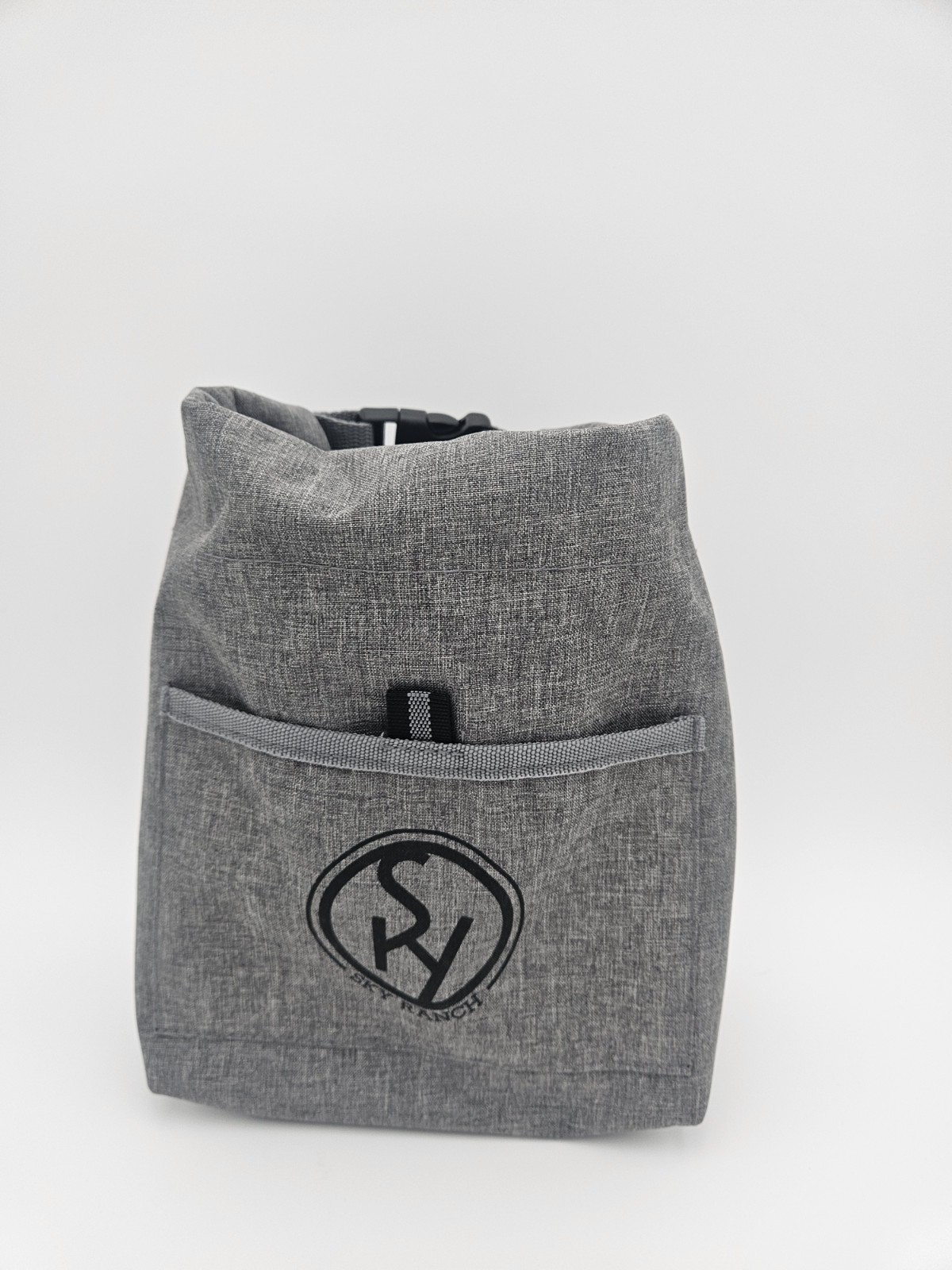 Sky Ranch Gray Lunch Bag Buckle Closure Front Pocket