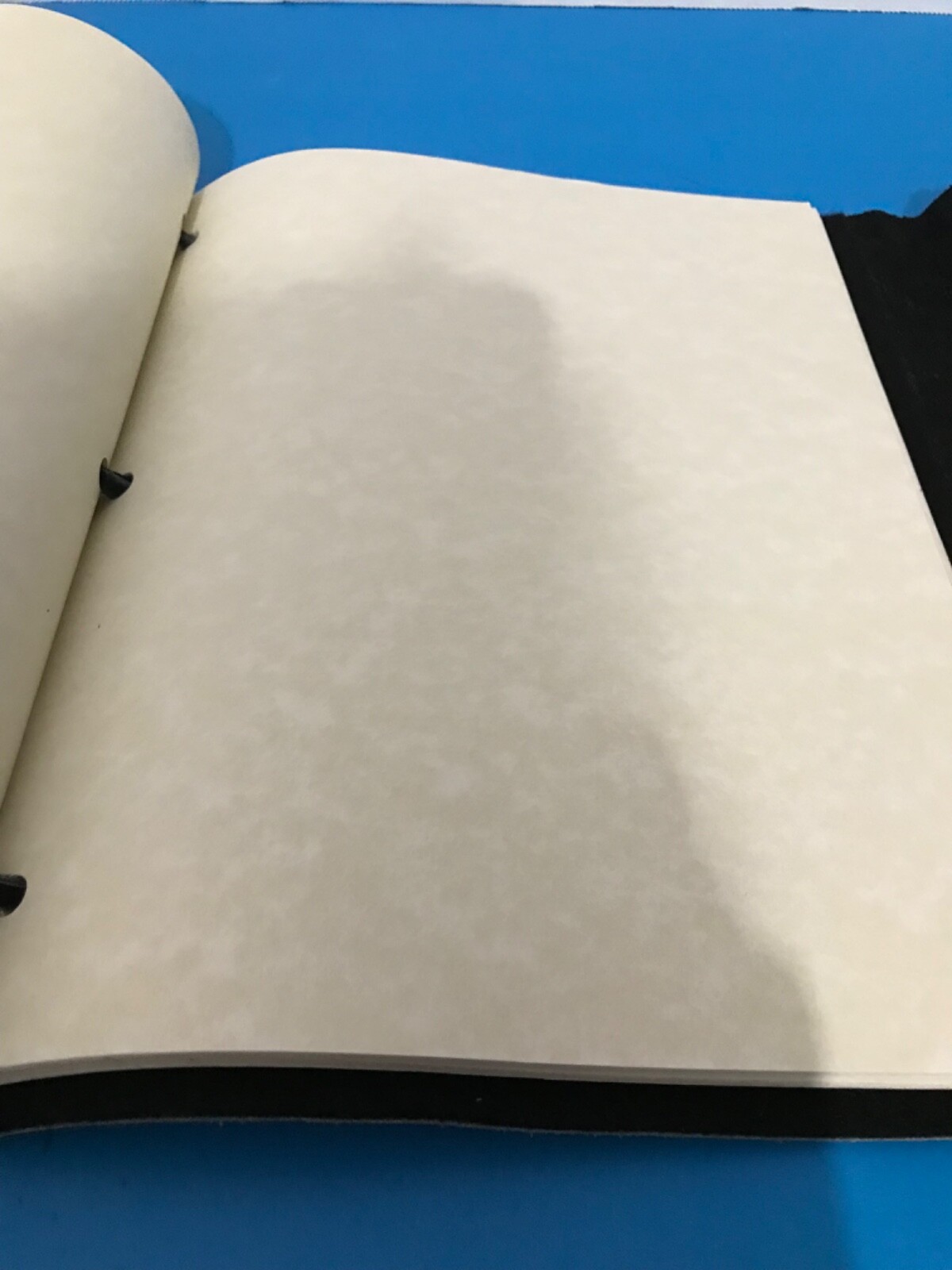 HAND MADE PREMIUM LEATHER BLACK JOURNAL 11 3/4′ x 9 1/2′