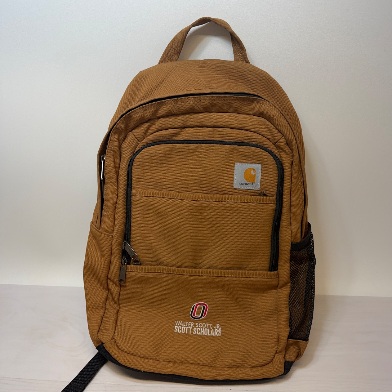 Carhartt Brown Foundry Series Backpack Embroidered Rugged Work Bag
