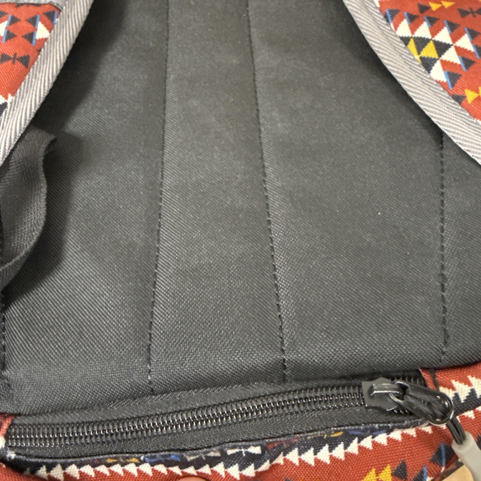 HOOEY Backpack Black with Front Aztec Hipster Trendy