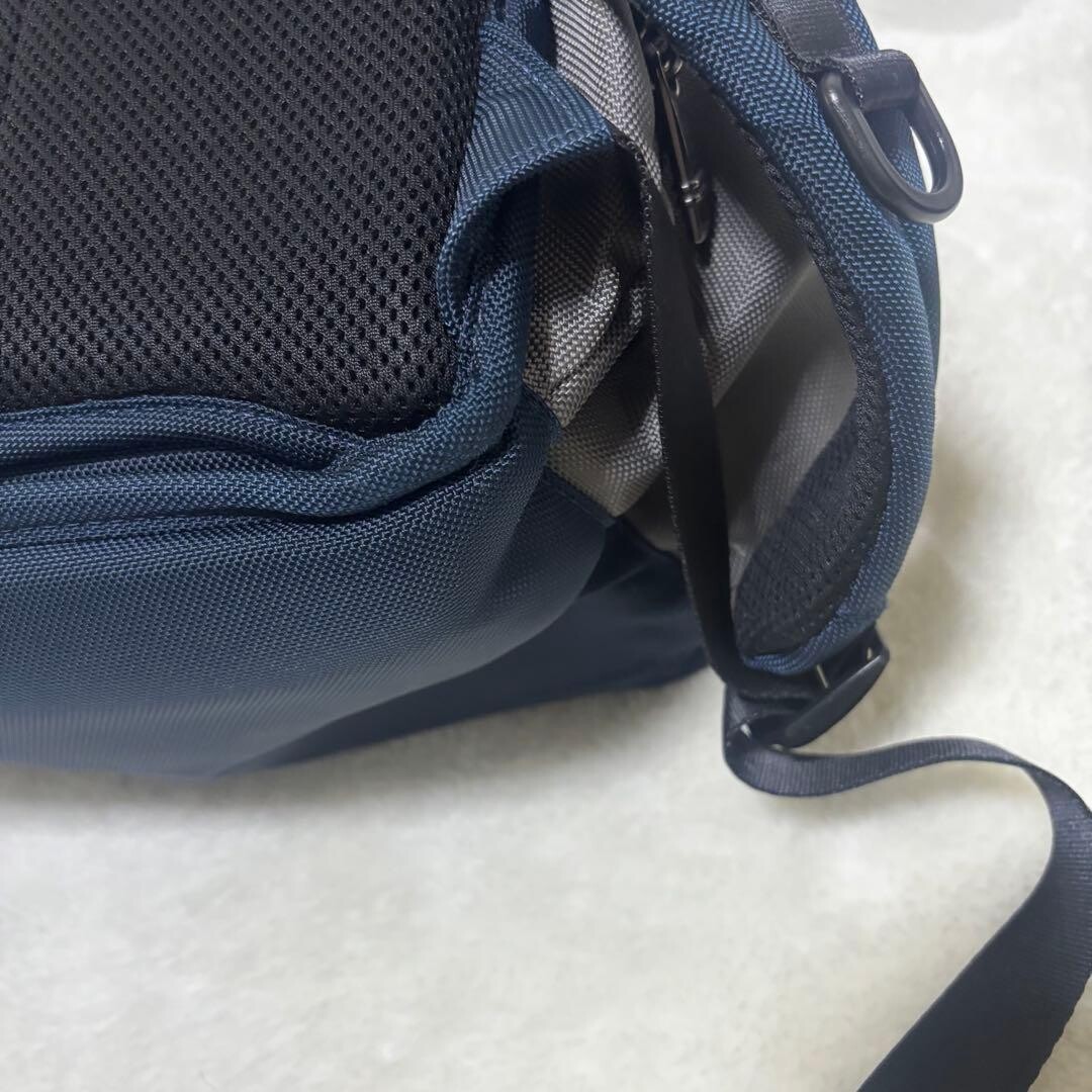 TUMI Alpha 3 Ballistic Nylon Backpack Briefpack Navy PC Compartment Authentic