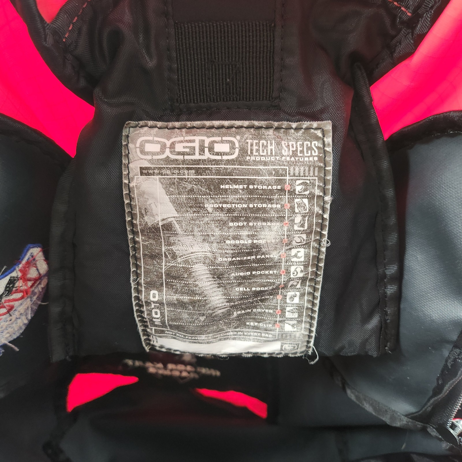 RPM Mcgrath Lucas OGIO Moto Backpack Promotional Bag Indoor Kart Racing Red