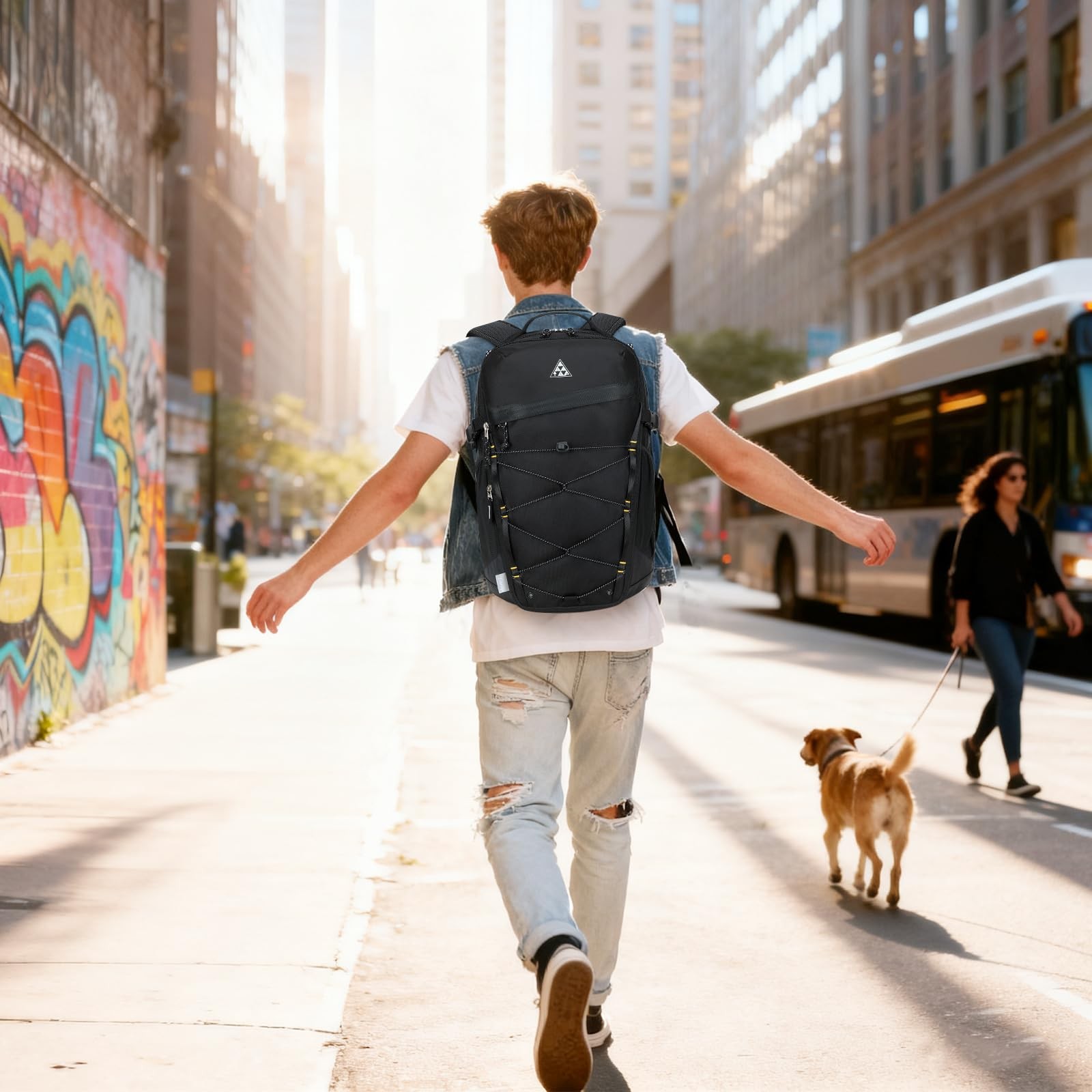 Backpack for Men Women Expandable Travel Backpack Fits 15.6 Inch Computer Lig…
