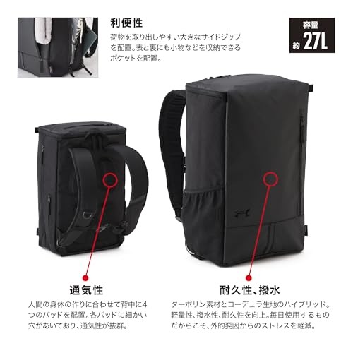 [Under Armor] UA COOL TARPAULIN BACKPACK 4.0 27L Black / / ONESIZE