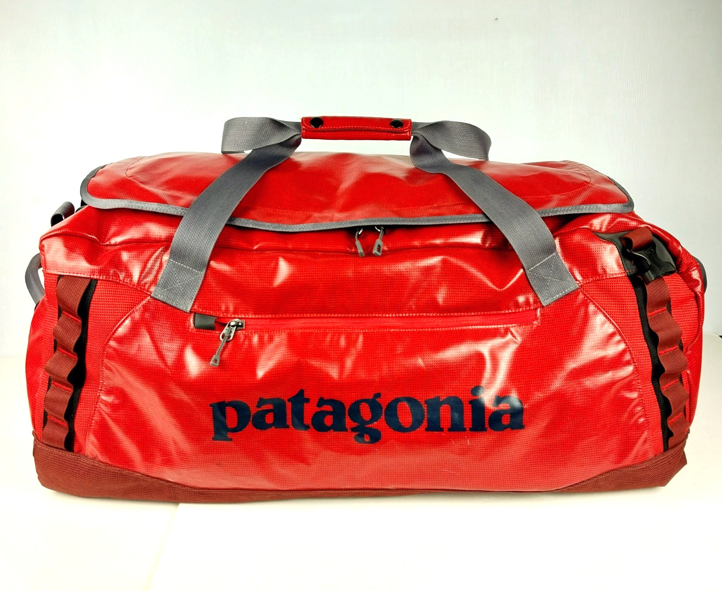 Patagonia Black Hole 90L Duffel Bag 29″x15″x12″ Glossy Orange Weatherproof 49345